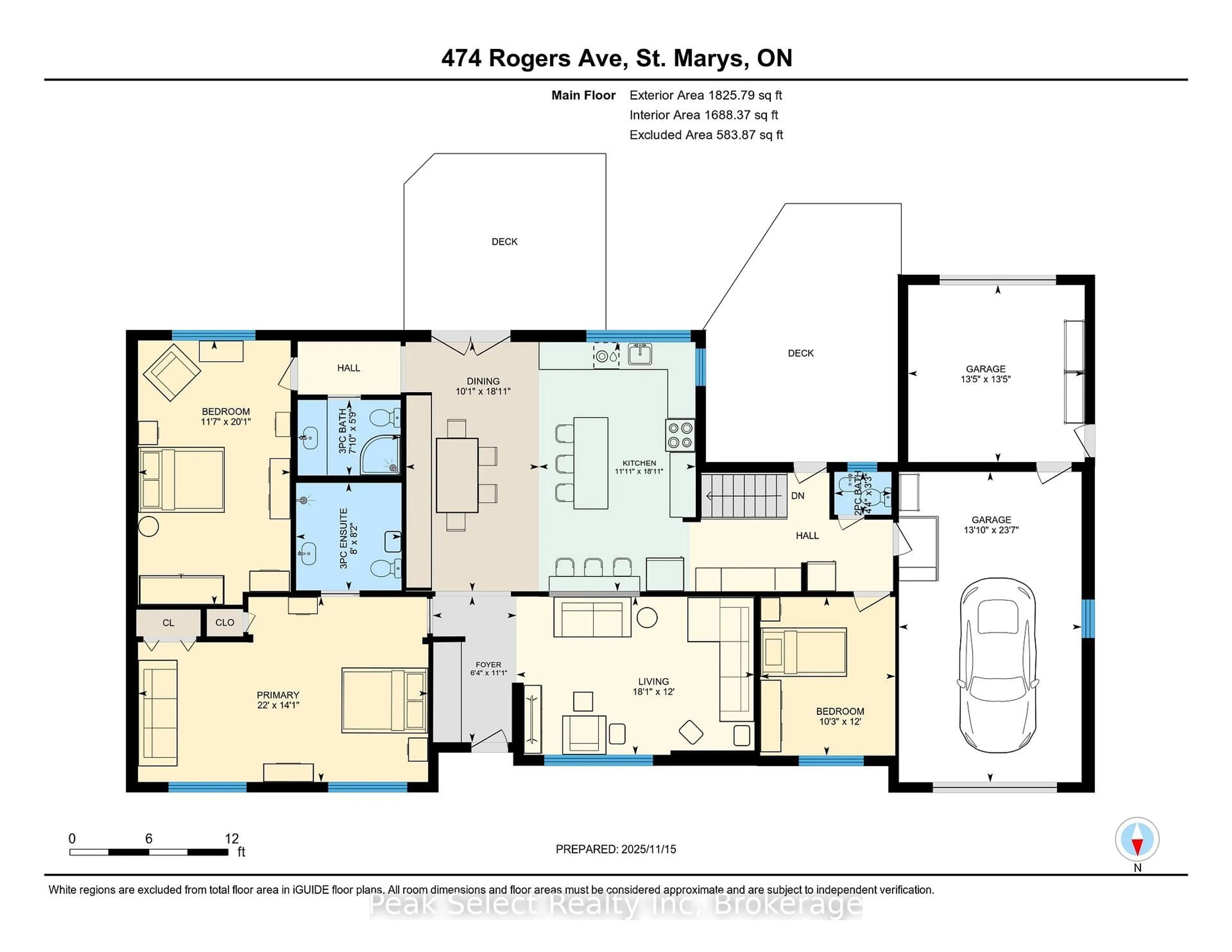 Floor plan for 474 Rogers Ave, St. Marys Ontario N4X 1A6
