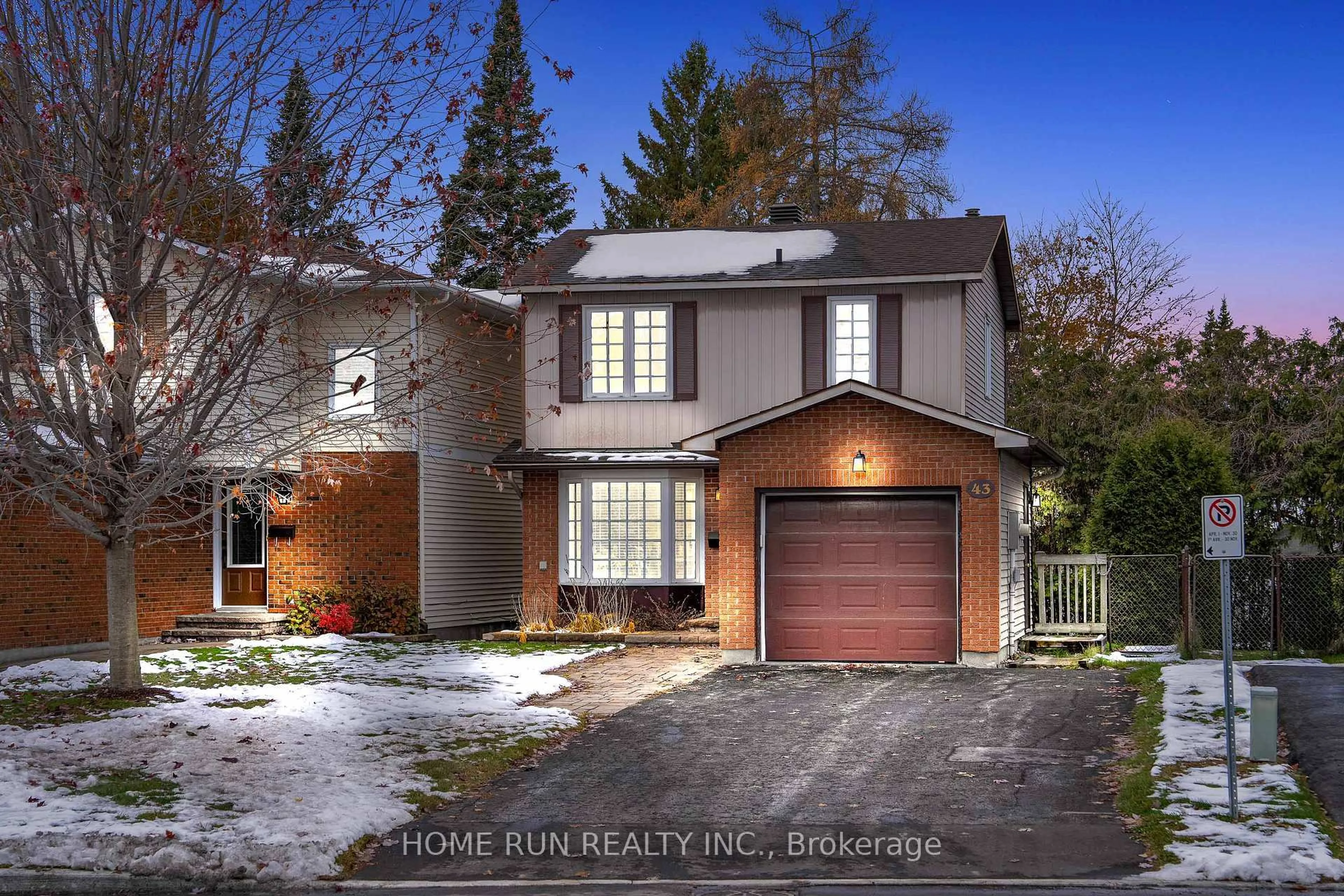 Home with brick exterior material, street for 43 Rothesay Dr, Kanata Ontario K2L 1N6