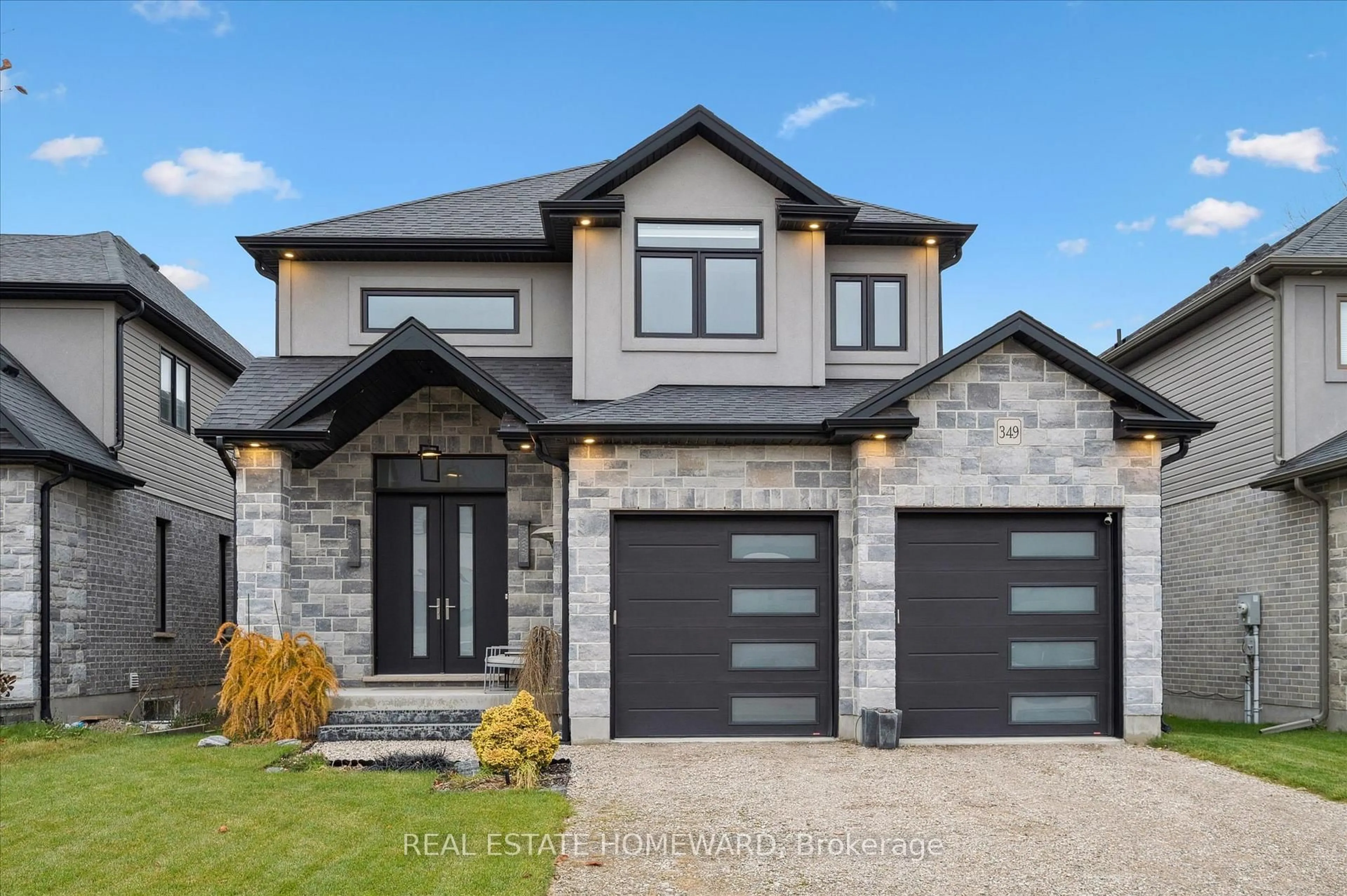 Home with brick exterior material, street for 349 Masters Dr, Woodstock Ontario N4T 0L2