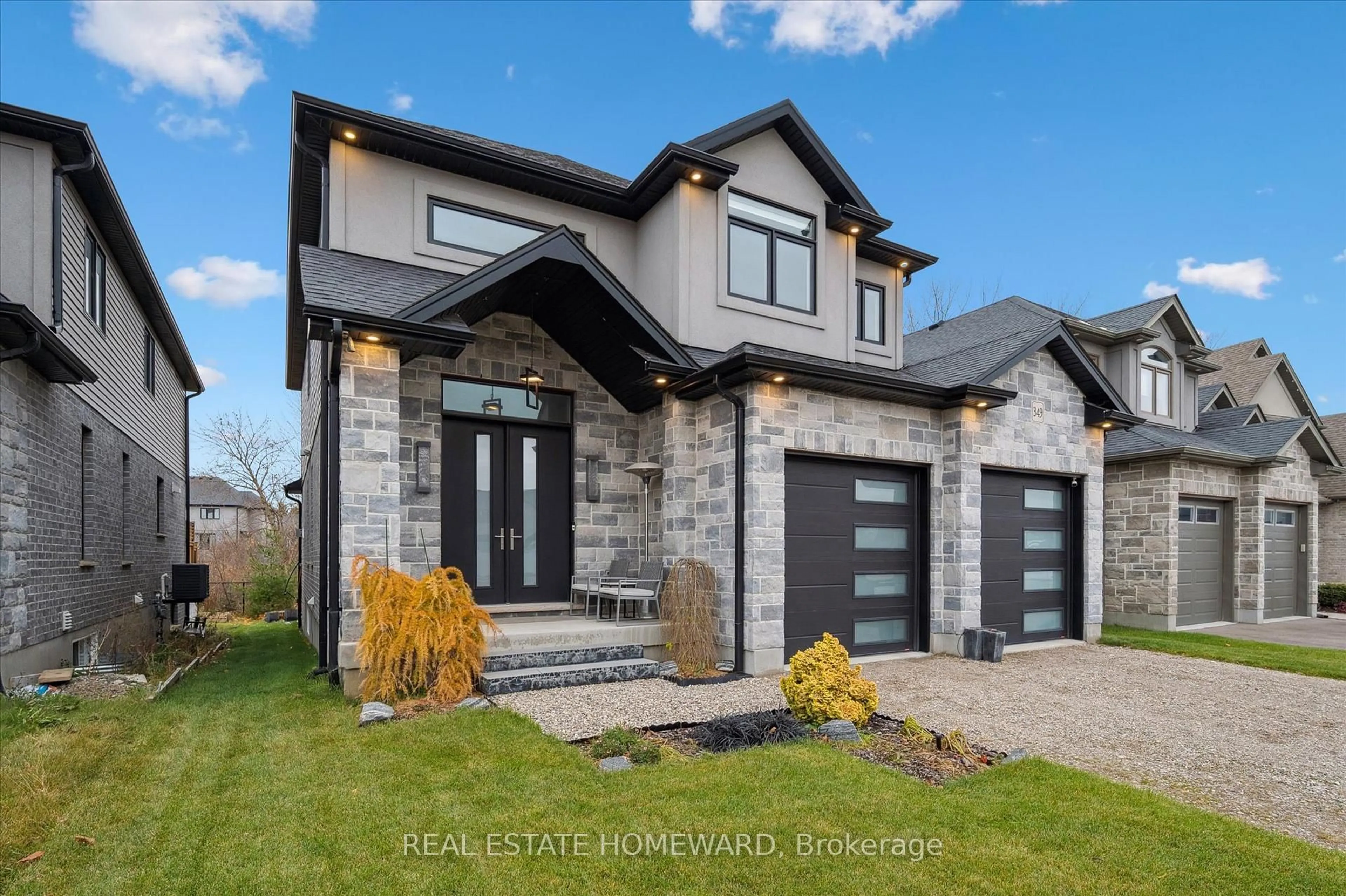 Home with brick exterior material, street for 349 Masters Dr, Woodstock Ontario N4T 0L2