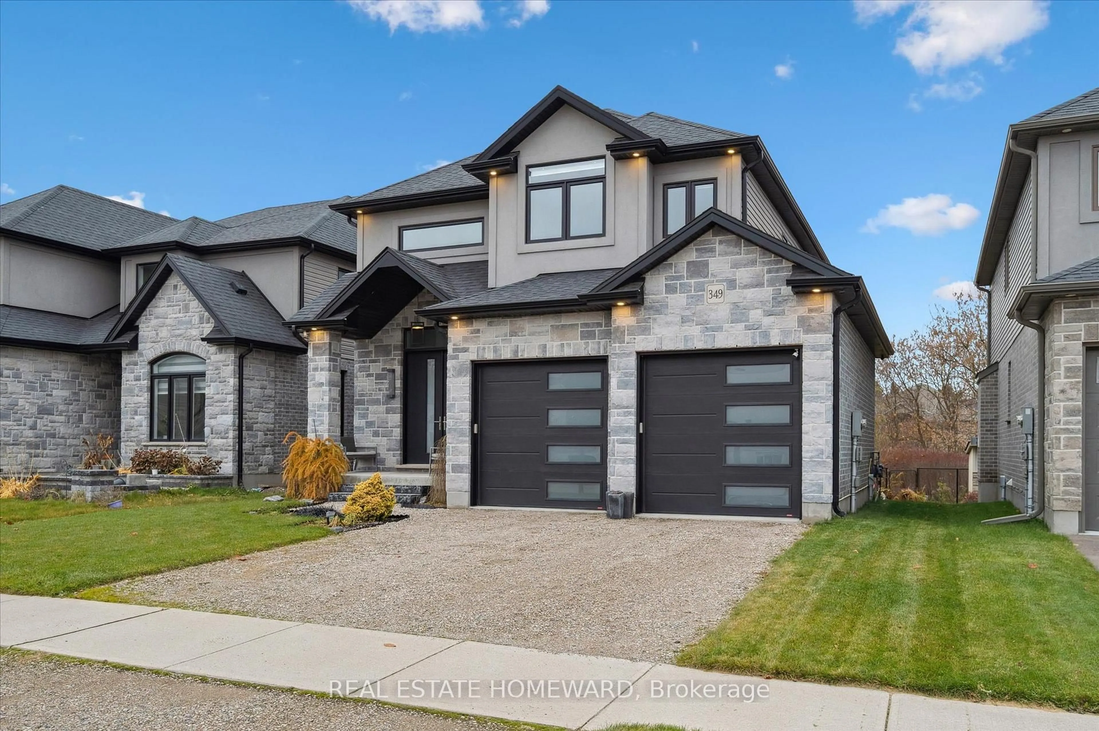 Home with brick exterior material, street for 349 Masters Dr, Woodstock Ontario N4T 0L2