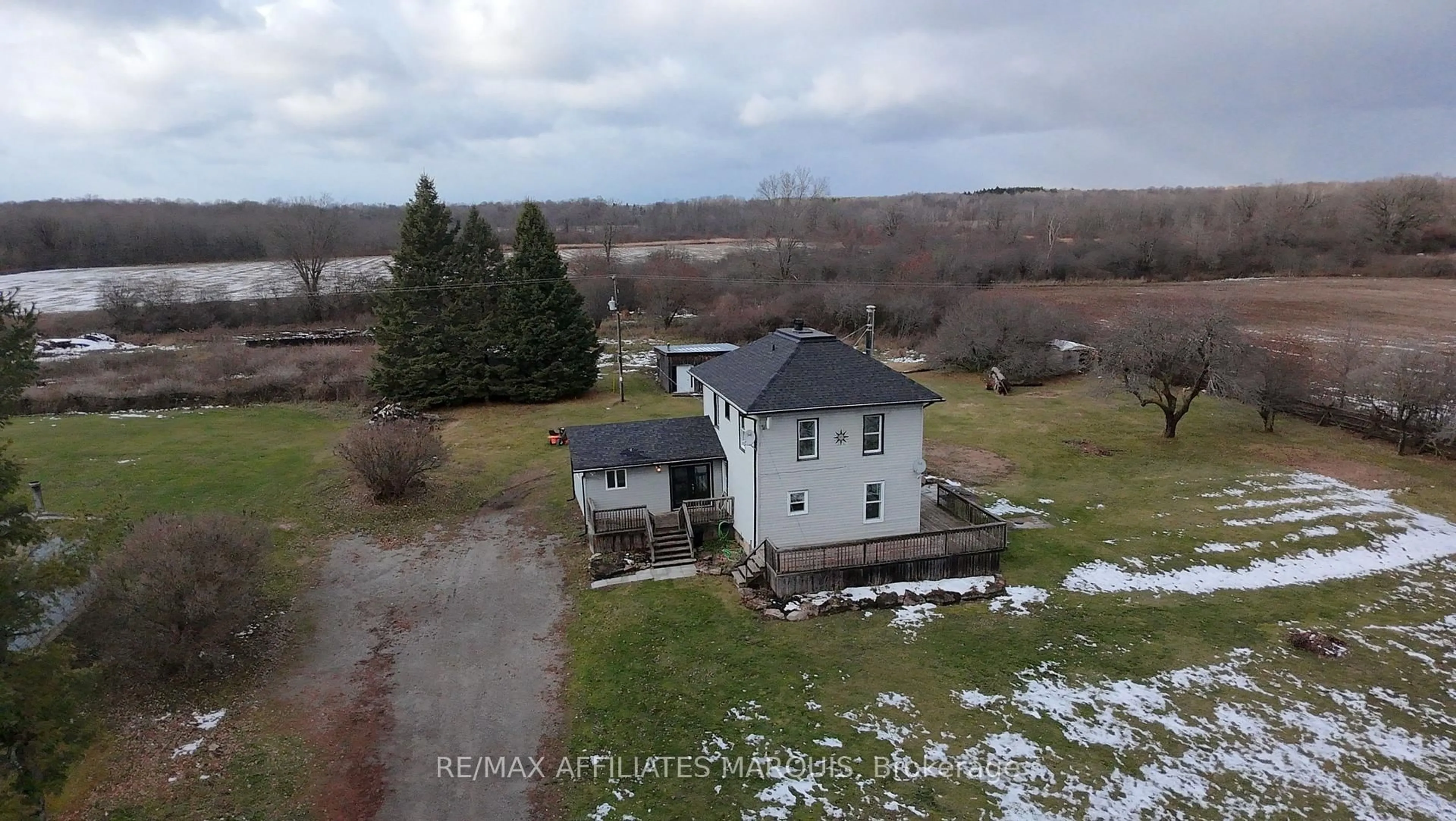 A pic from outside/outdoor area/front of a property/back of a property/a pic from drone, building for 48 Kitley 8 Line, Elizabethtown-Kitley Ontario K0E 1H0