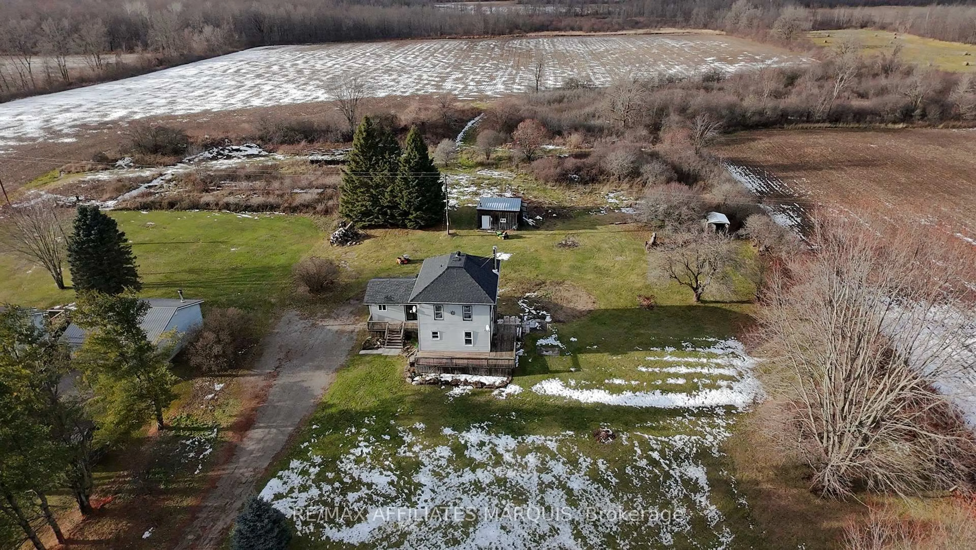 A pic from outside/outdoor area/front of a property/back of a property/a pic from drone, unknown for 48 Kitley 8 Line, Elizabethtown-Kitley Ontario K0E 1H0