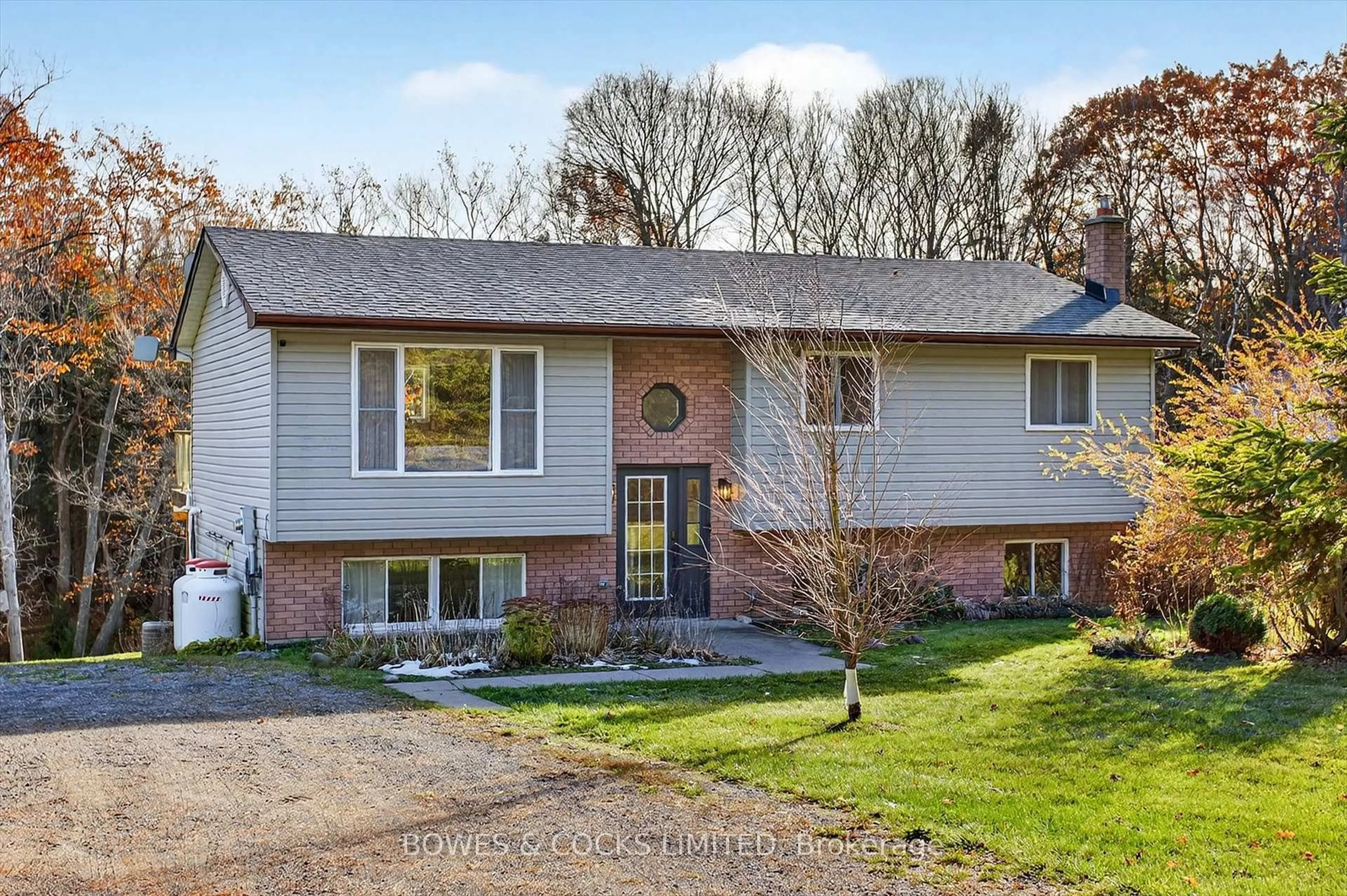 Home with brick exterior material, street for 16899 Telephone Rd, Ingleside Ontario K8V 5P4