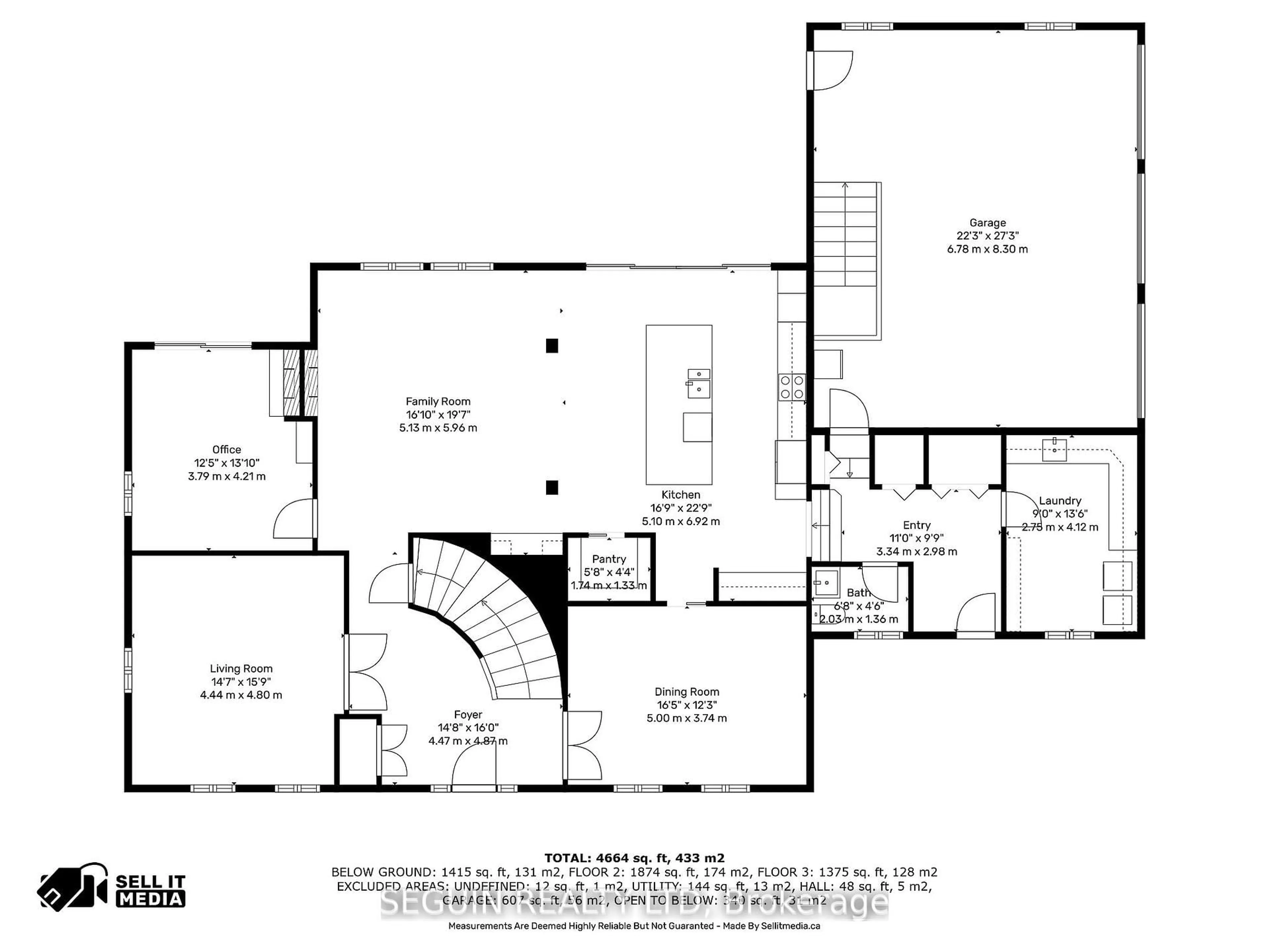Floor plan for 3519 Front Rd, East Hawkesbury Ontario K6A 2R2