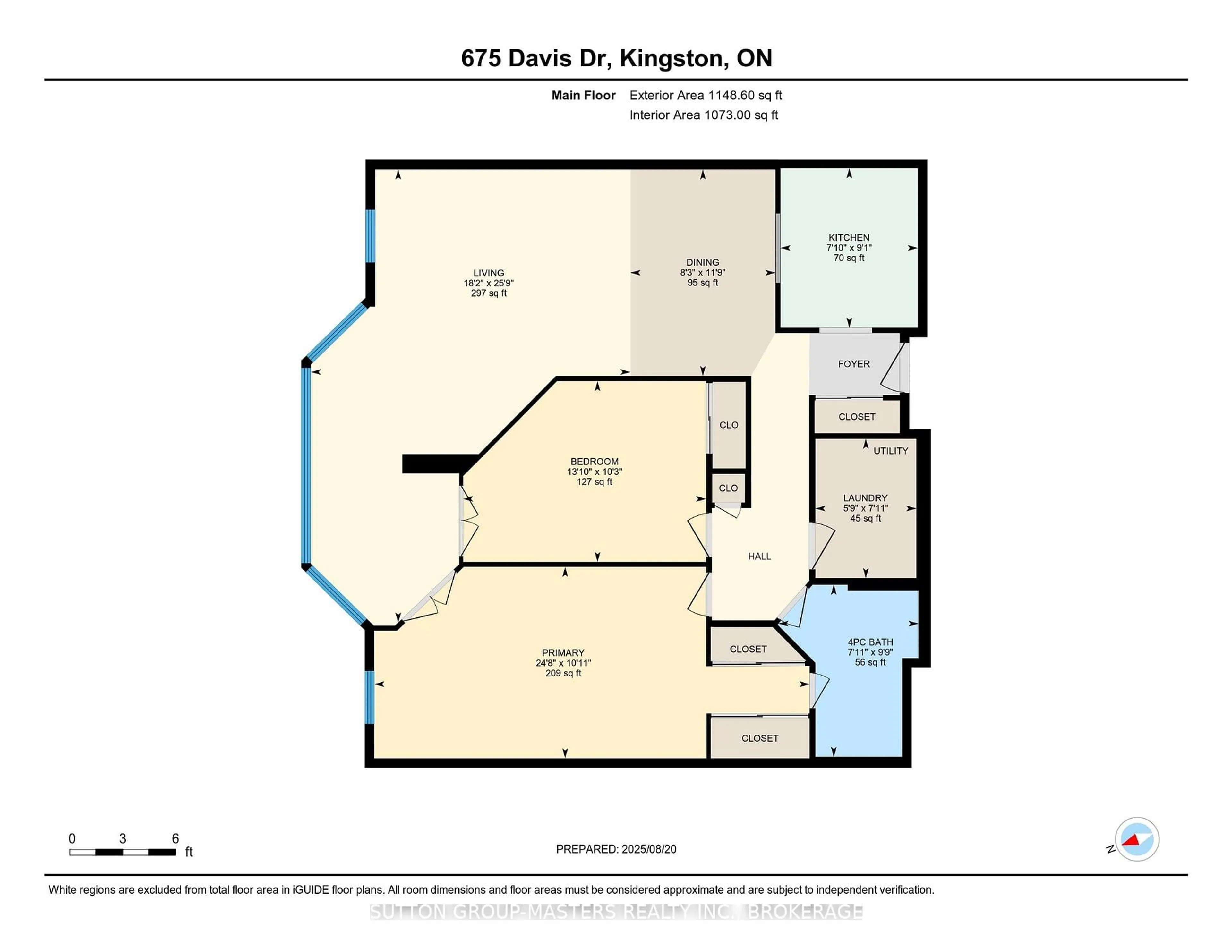 Floor plan for 675 Davis Dr #311, Kingston Ontario K7M 8L5