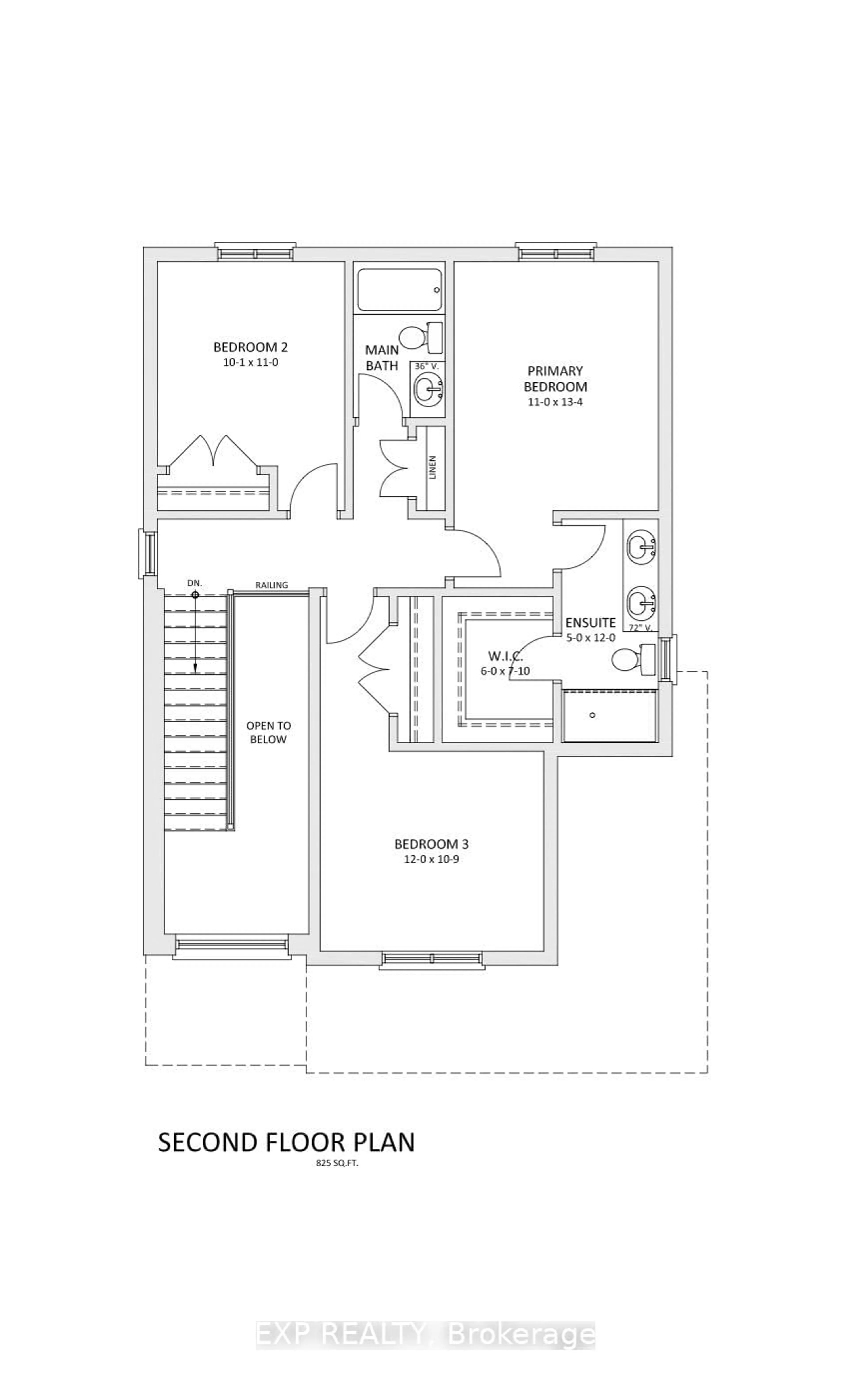 Floor plan for 208 Merritt Crt, North Middlesex Ontario N0M 2K0