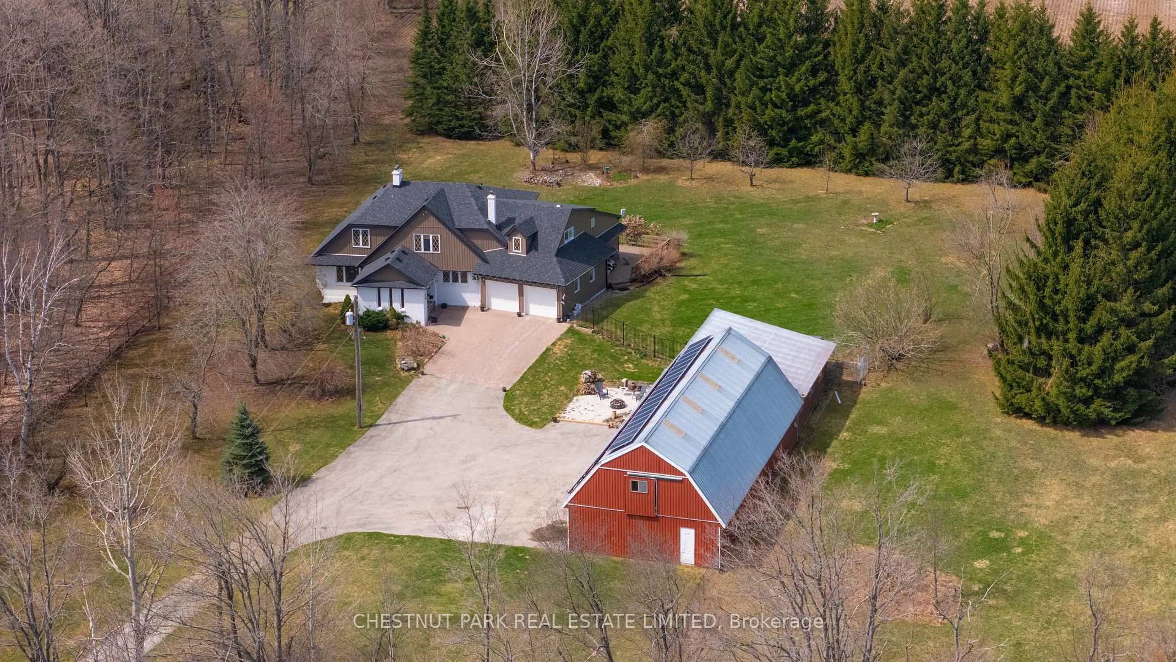 A pic from outside/outdoor area/front of a property/back of a property/a pic from drone, unknown for 714550 1st Line EHS, Mono Ontario L9W 5T6