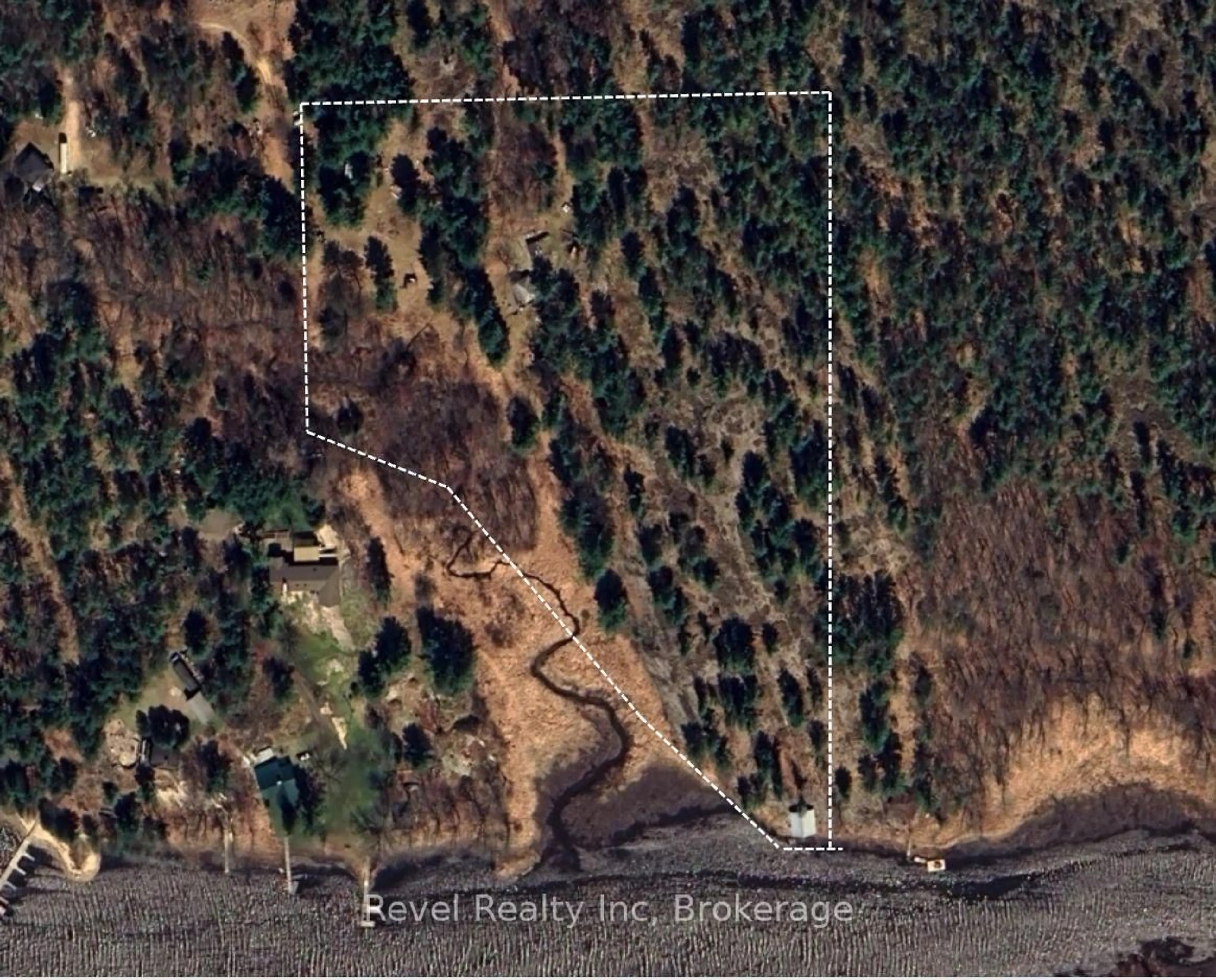 A pic from outside/outdoor area/front of a property/back of a property/a pic from drone, water/lake/river/ocean view for 42 Wawanaisa Rd, Carling Ontario P0G 1G0
