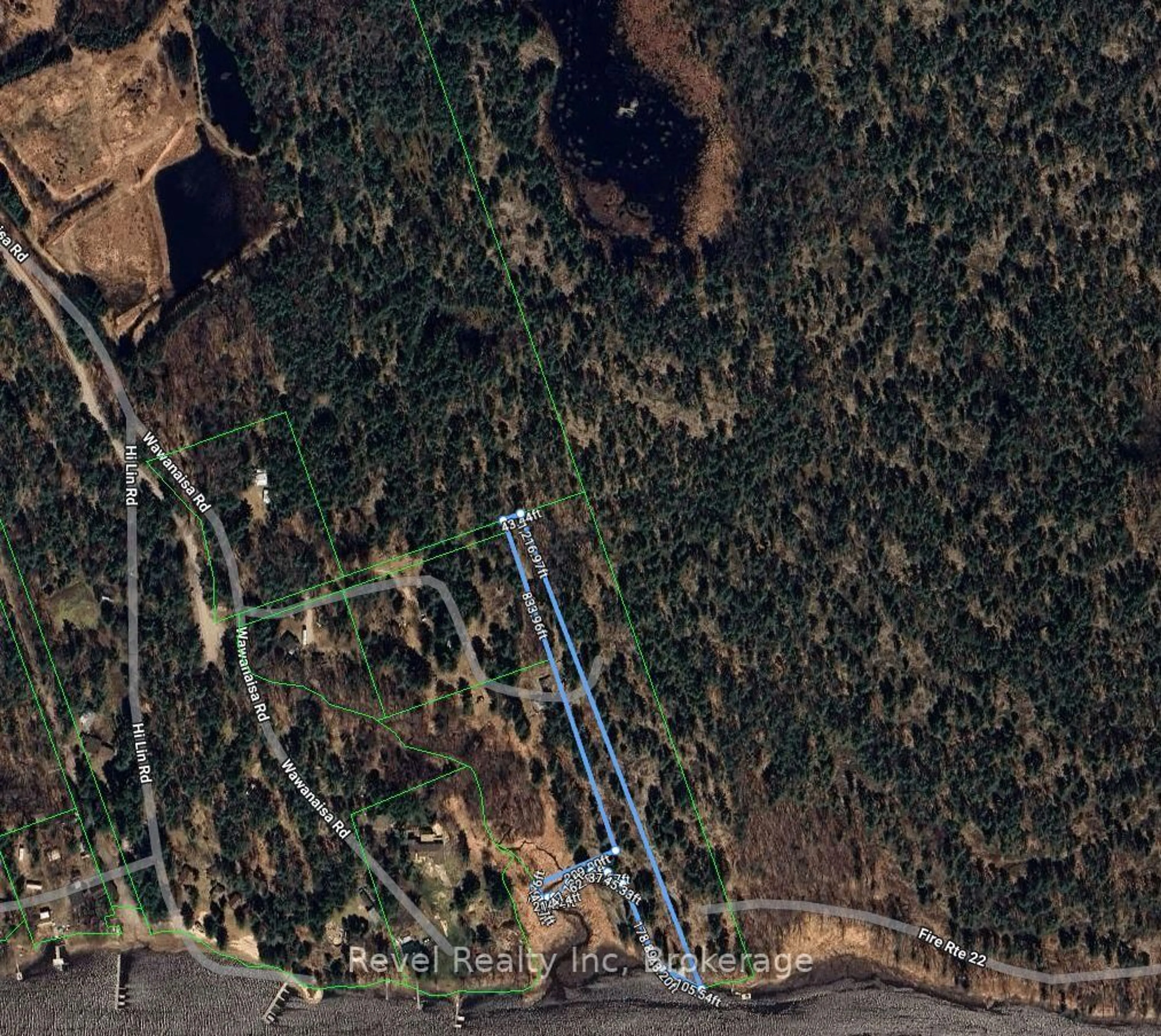 Picture of a map for 42 Wawanaisa Rd, Carling Ontario P0G 1G0