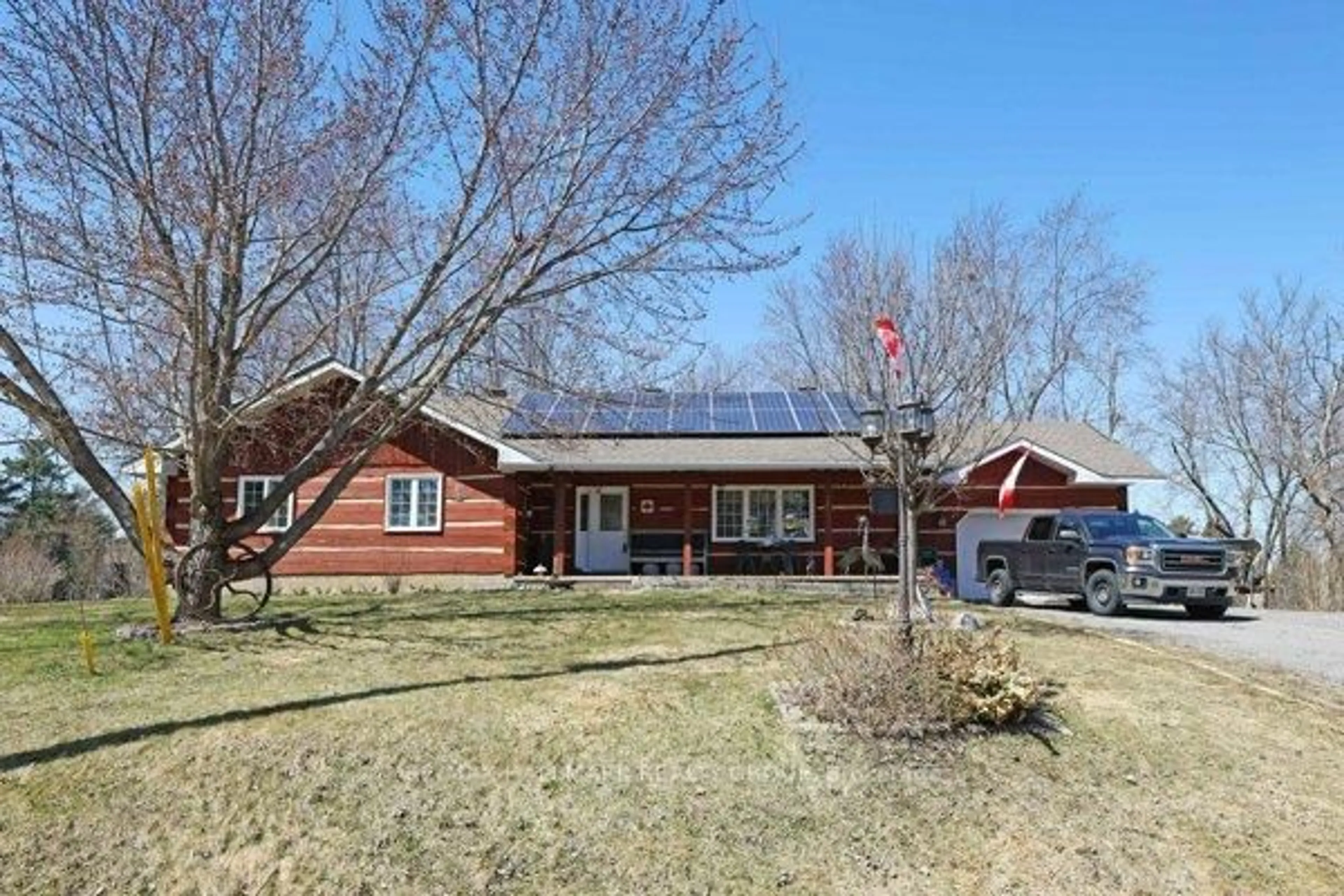 A pic from outside/outdoor area/front of a property/back of a property/a pic from drone, street for 206 Old Pakenham Rd, Fitzroy Harbour Ontario K0A 1X0