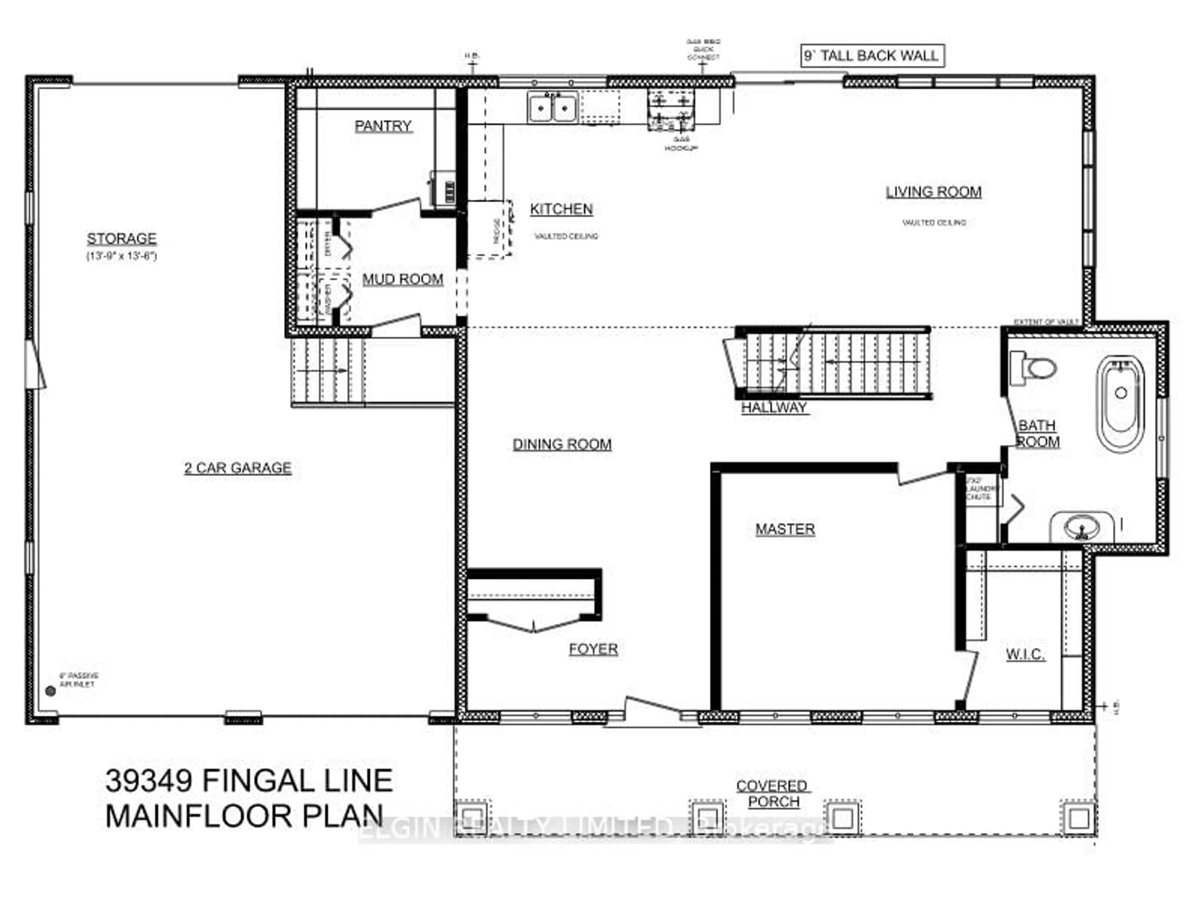 Floor plan for 39349 Fingal Line, Southwold Ontario N5P 3S5