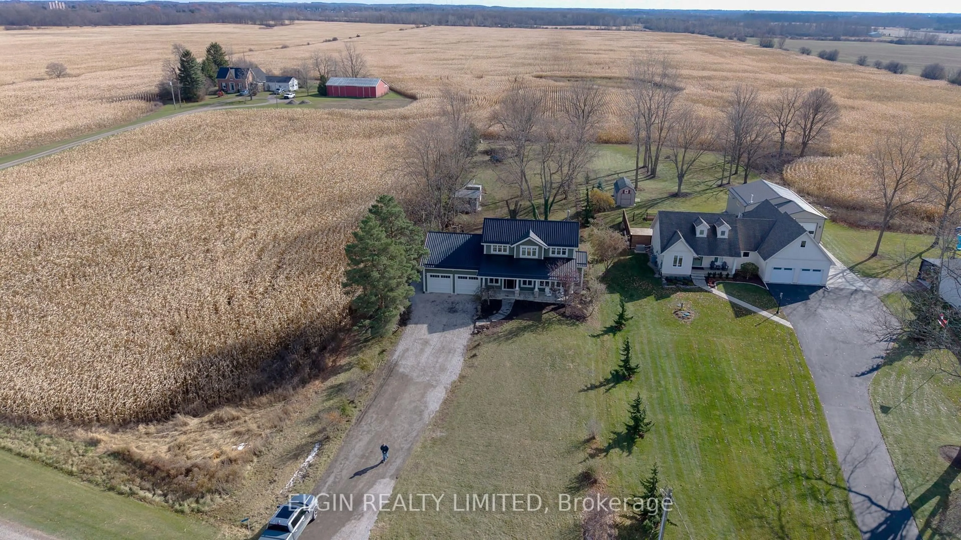A pic from outside/outdoor area/front of a property/back of a property/a pic from drone, unknown for 39349 Fingal Line, Southwold Ontario N5P 3S5