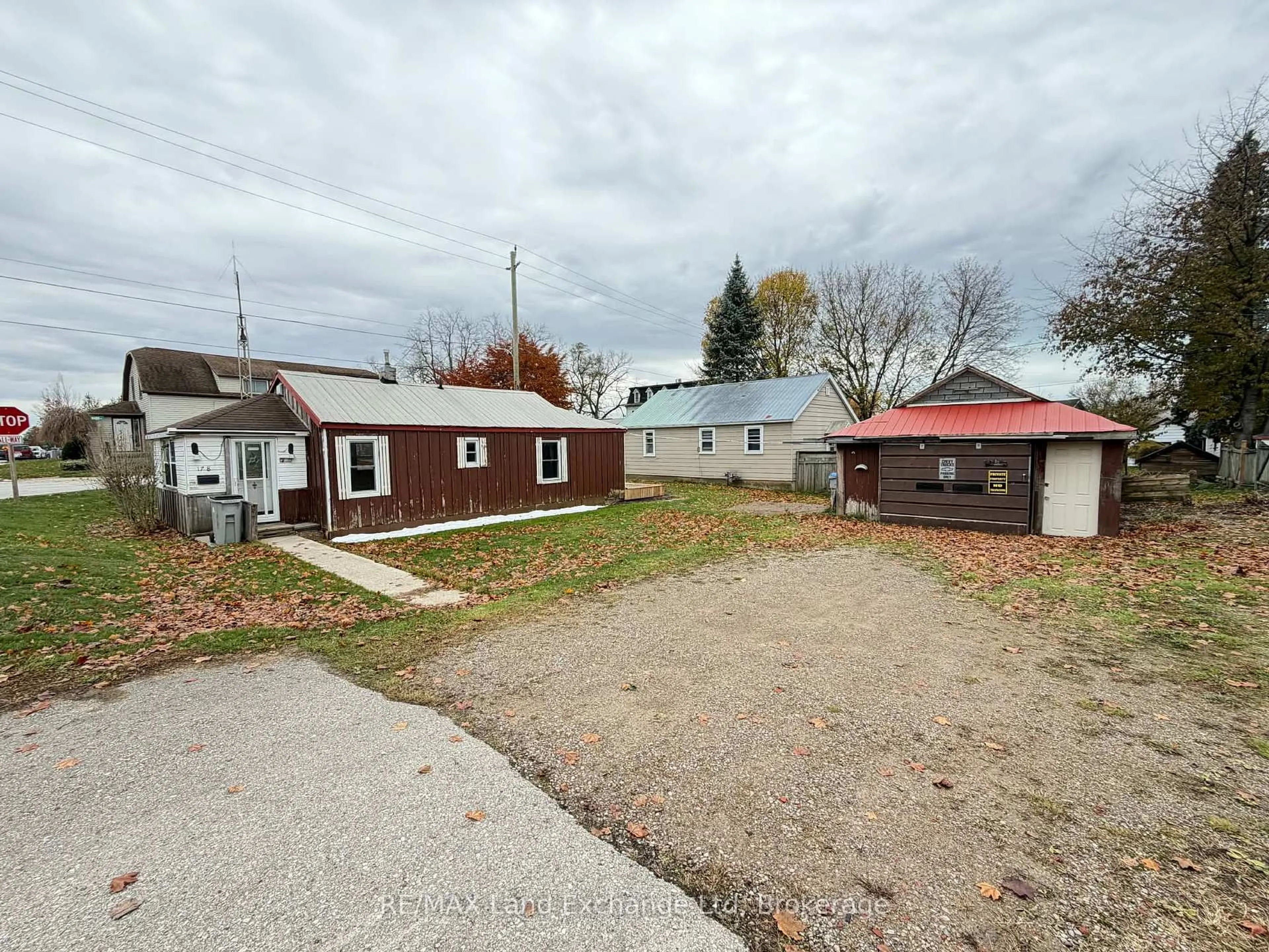 A pic from outside/outdoor area/front of a property/back of a property/a pic from drone, street for 178 James St, Central Huron Ontario N0M 1L0