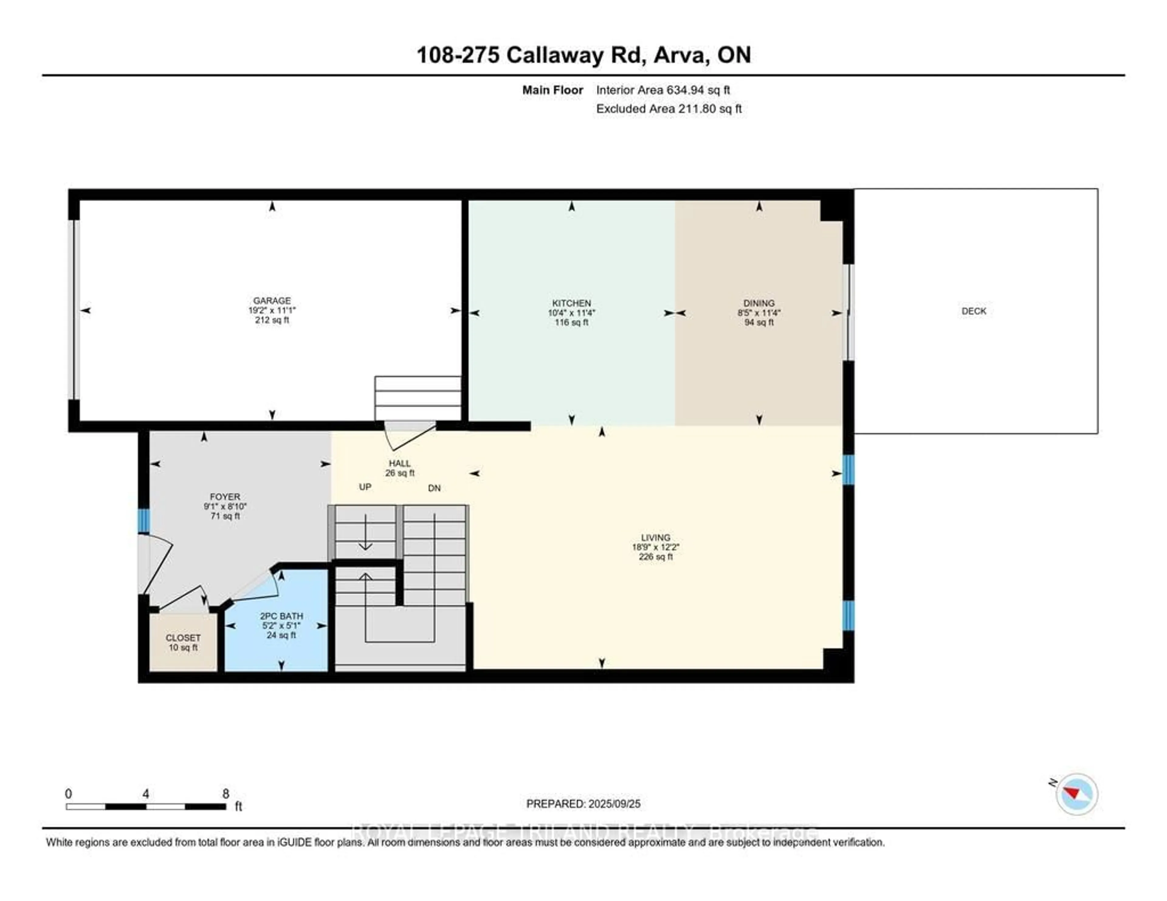 Floor plan for 275 Callaway Rd #108, London North Ontario N6G 0N8