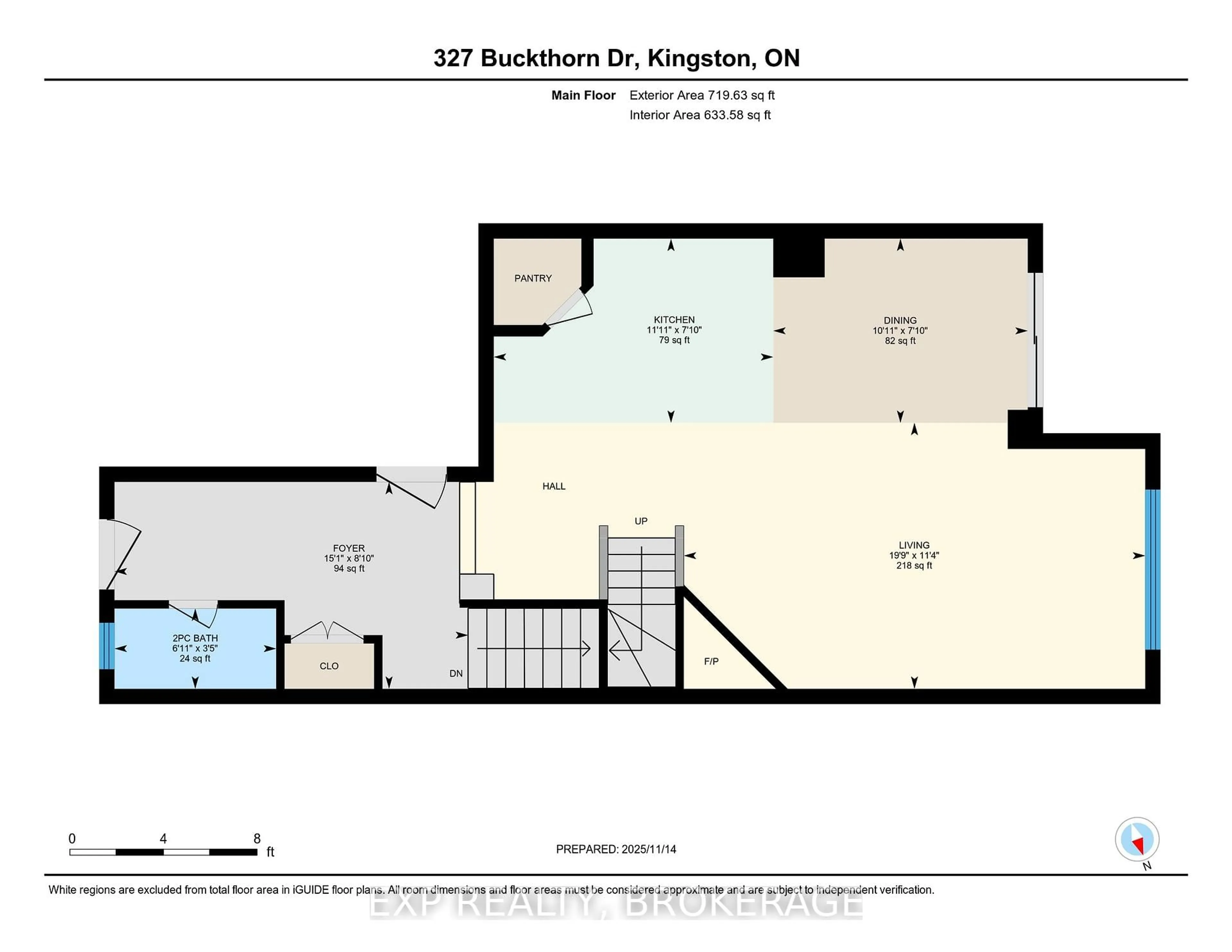 Floor plan for 327 BUCKTHORN Dr, Kingston Ontario K7P 0S1