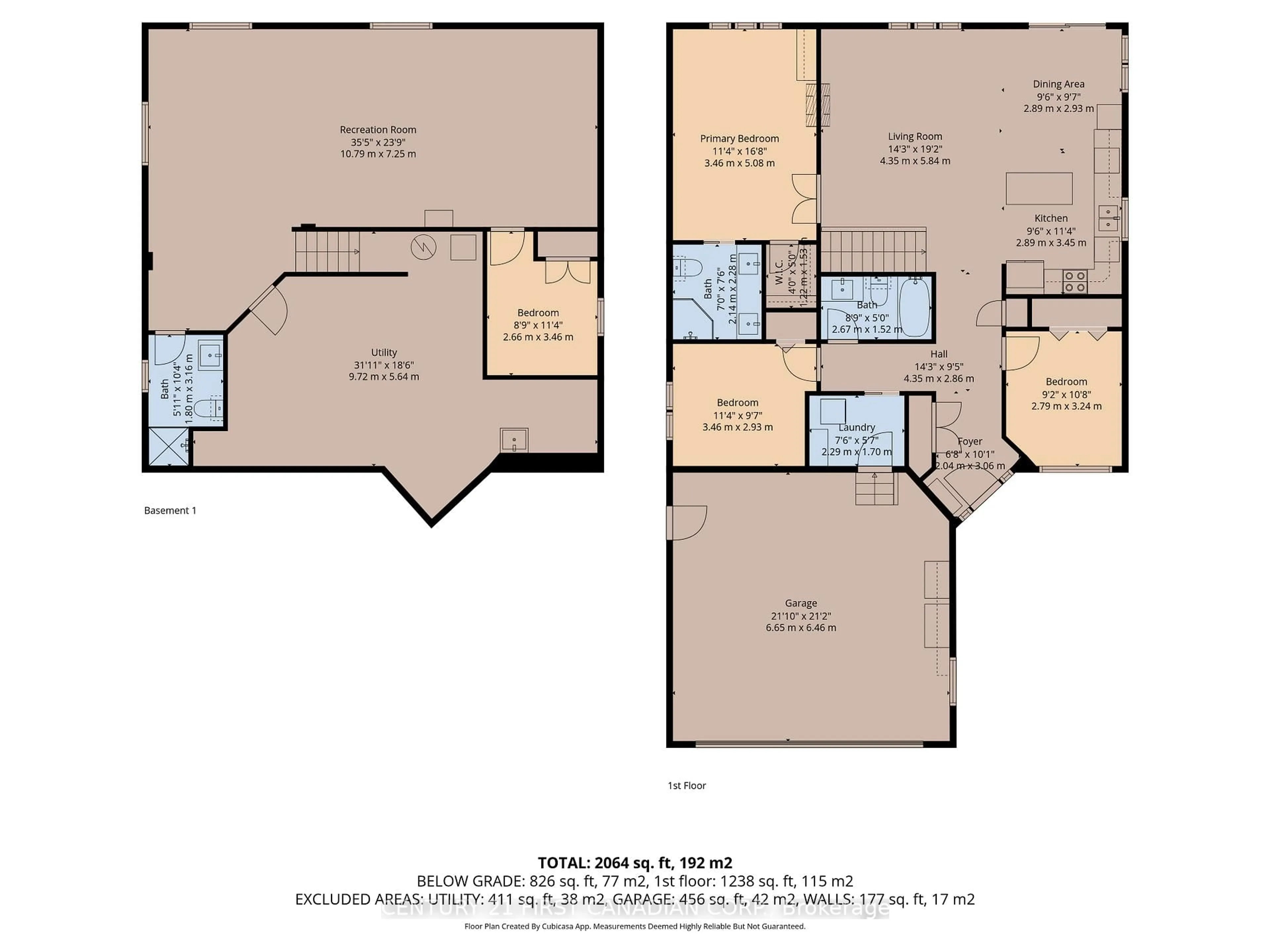 Floor plan for 292 Thorn Dr, Strathroy-Caradoc Ontario N7G 4E1