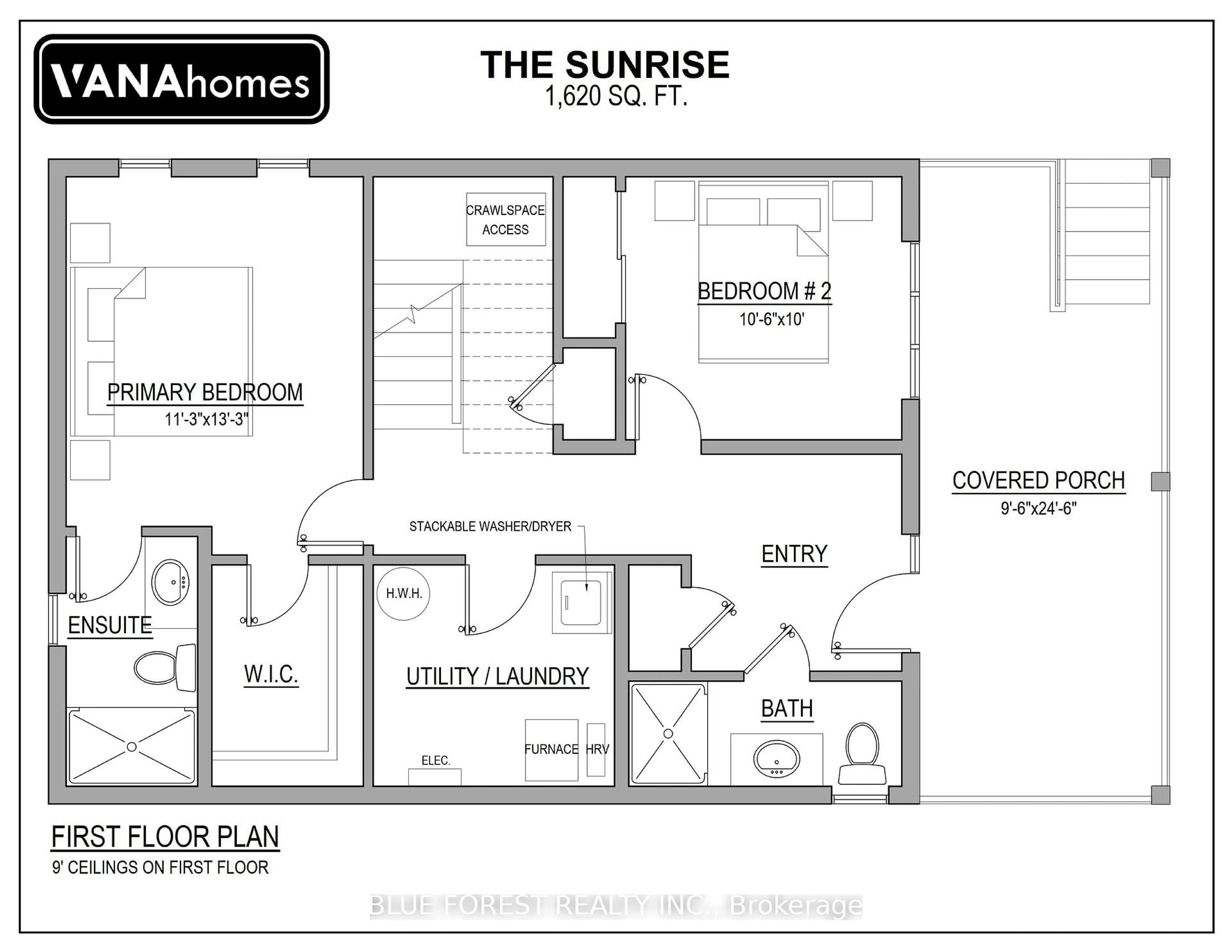 Floor plan for 156 MAUD St, Central Elgin Ontario N5L 1C8