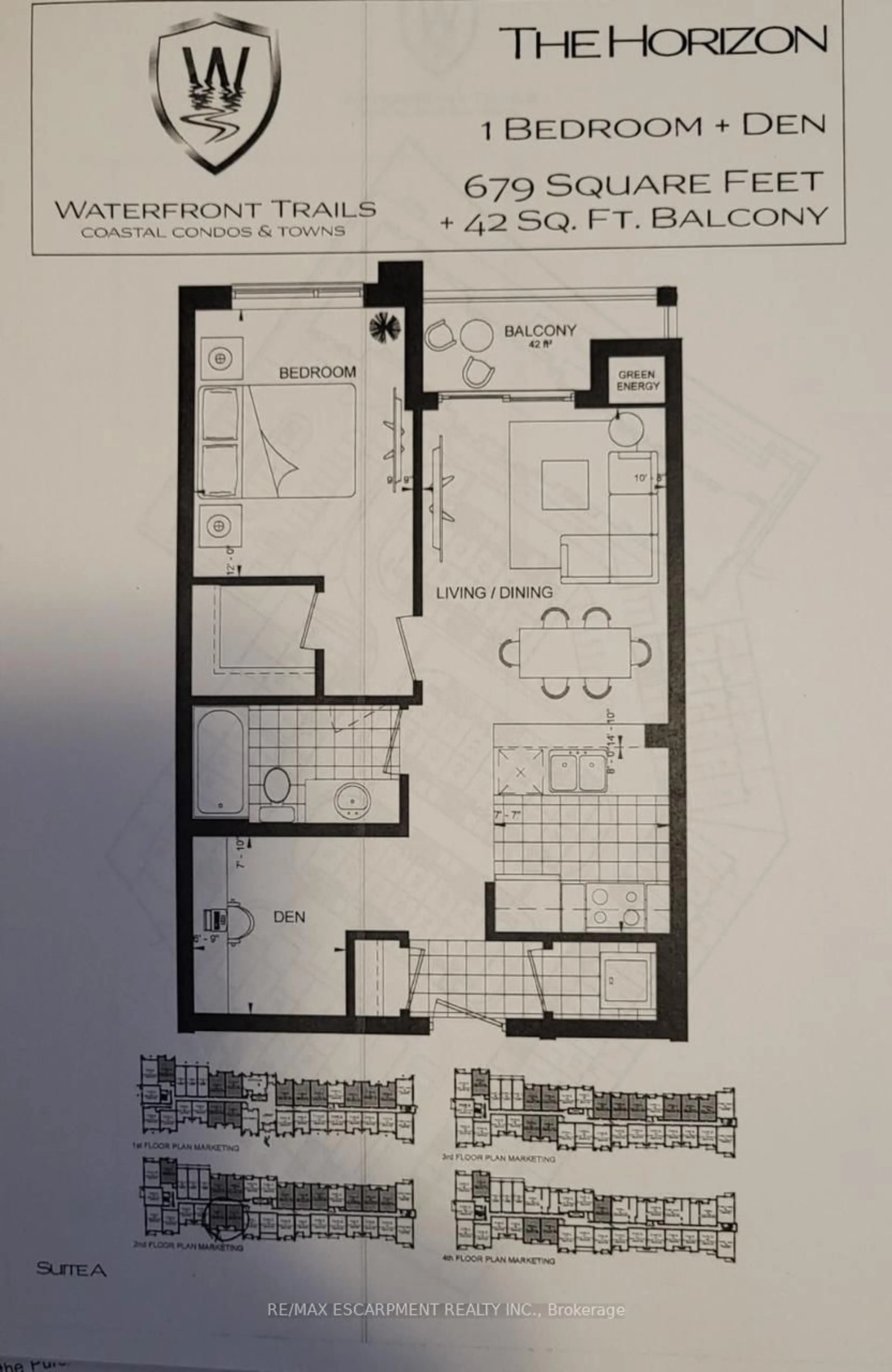 Floor plan for 35 Southshore Cres #221, Hamilton Ontario L8E 0J2