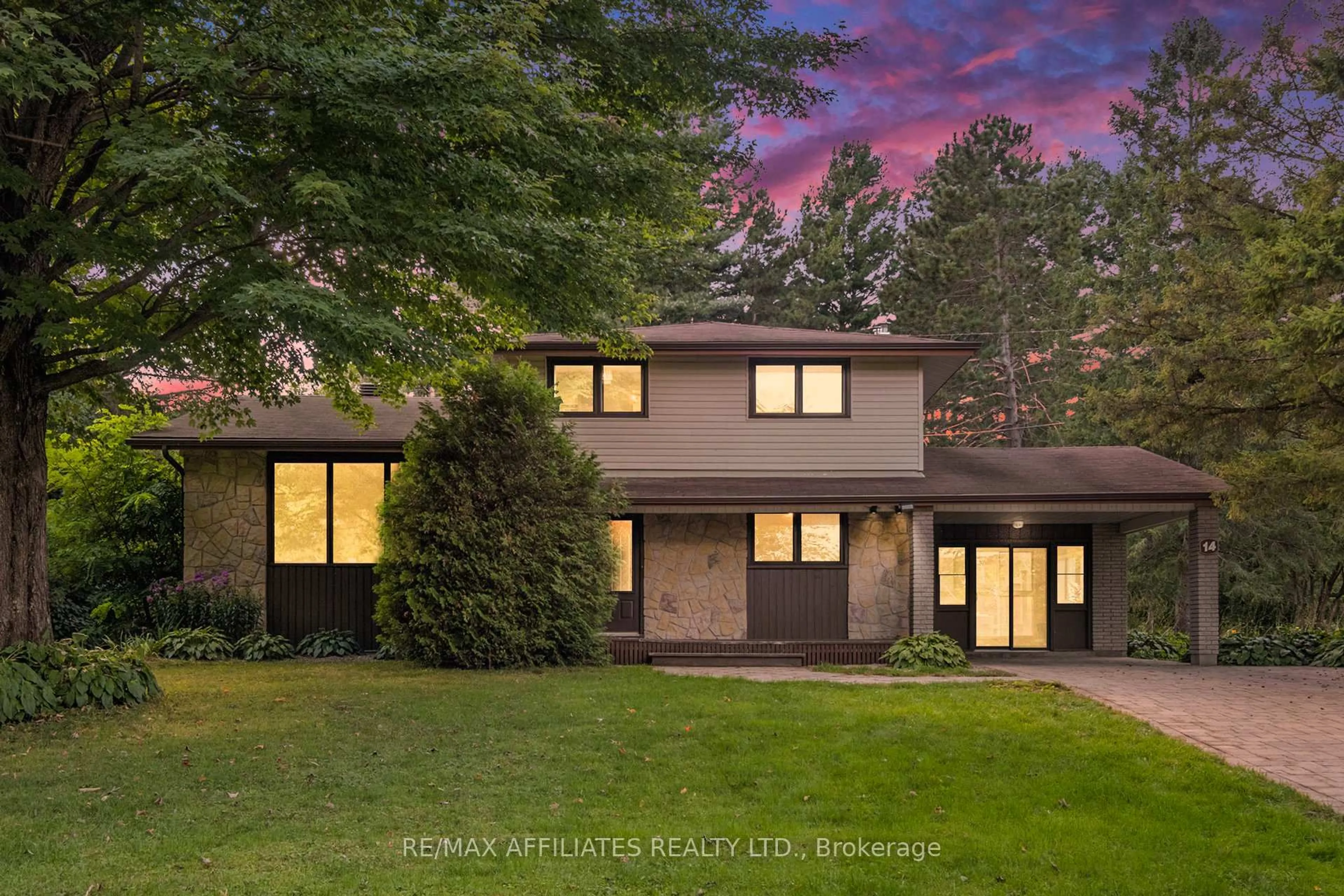 Home with vinyl exterior material, street for 14 Riviere Nation Rd, Casselman Ontario K0A 1M0