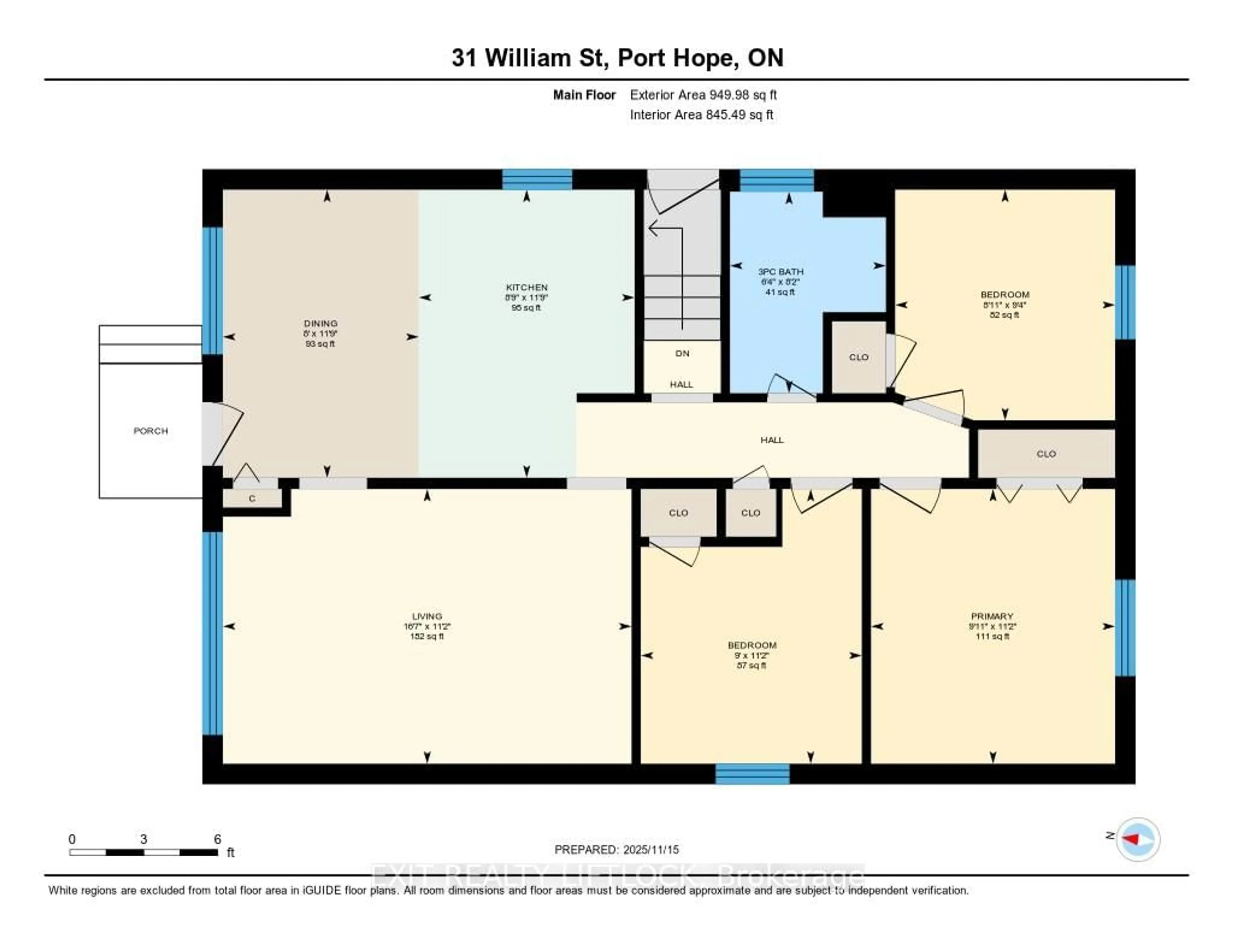 Floor plan for 31 William St, Port Hope Ontario L1A 1K3