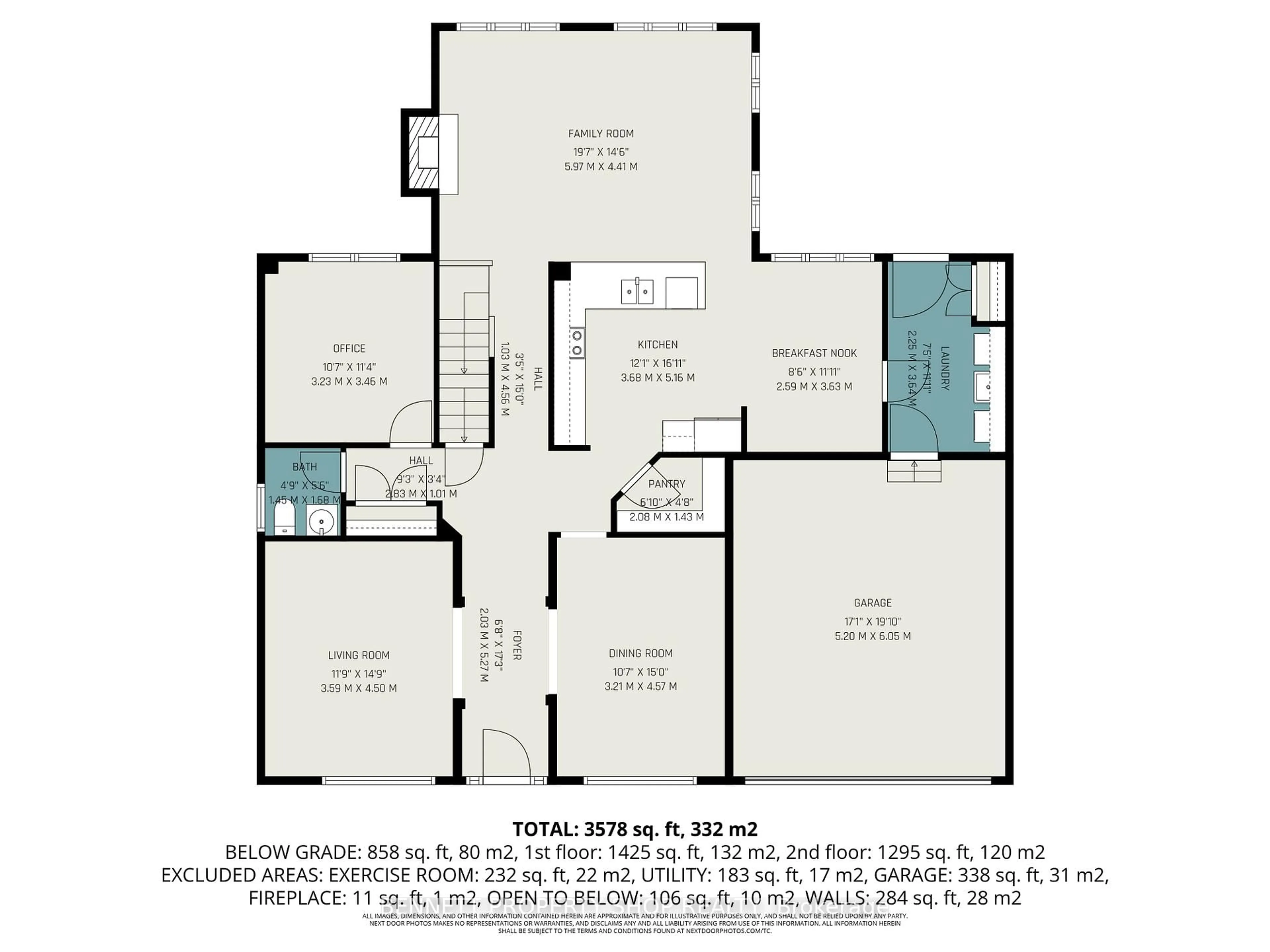 Floor plan for 578 Devonwood Circ, Gloucester Ontario K1T 4E6
