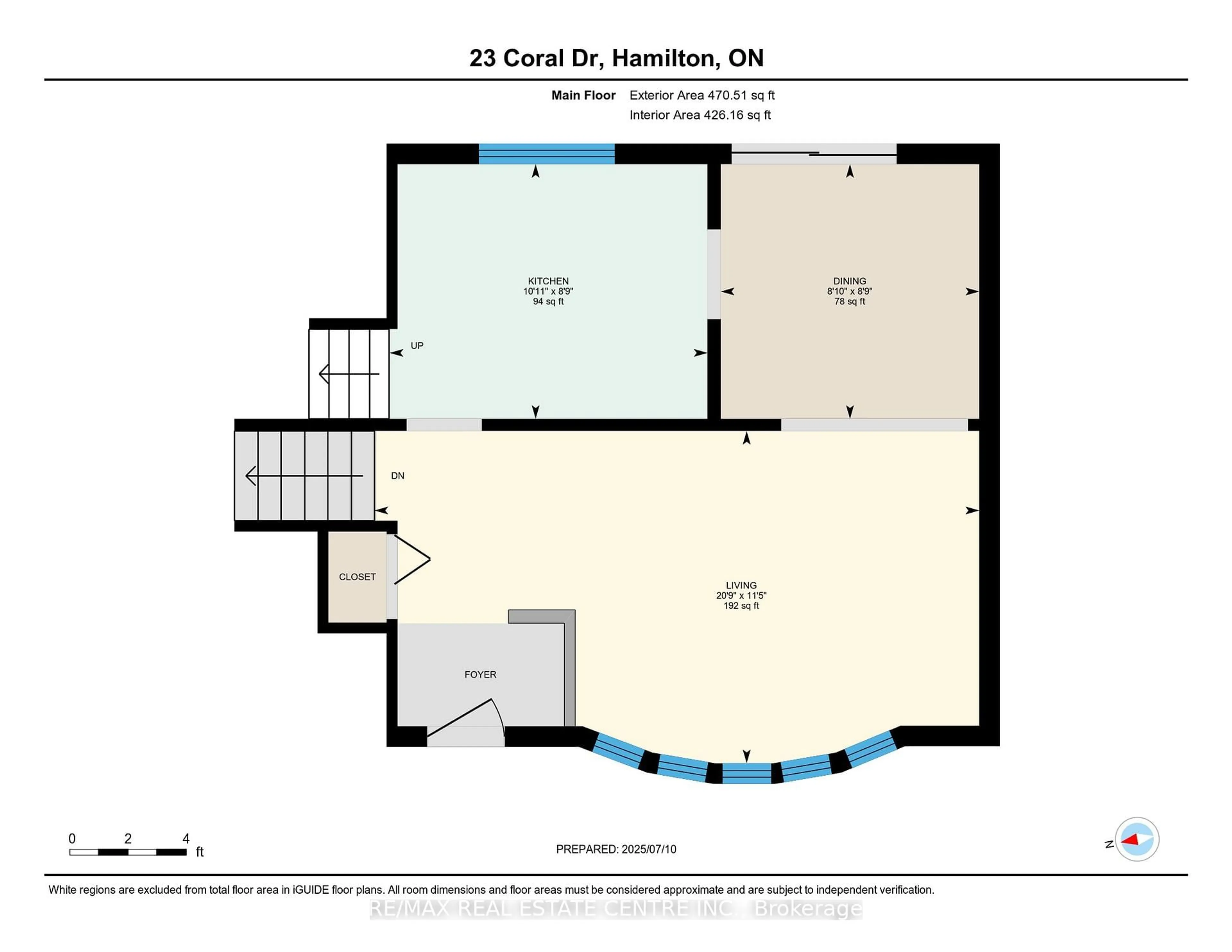 Floor plan for 23 Coral Dr, Hamilton Ontario L8V 2N4