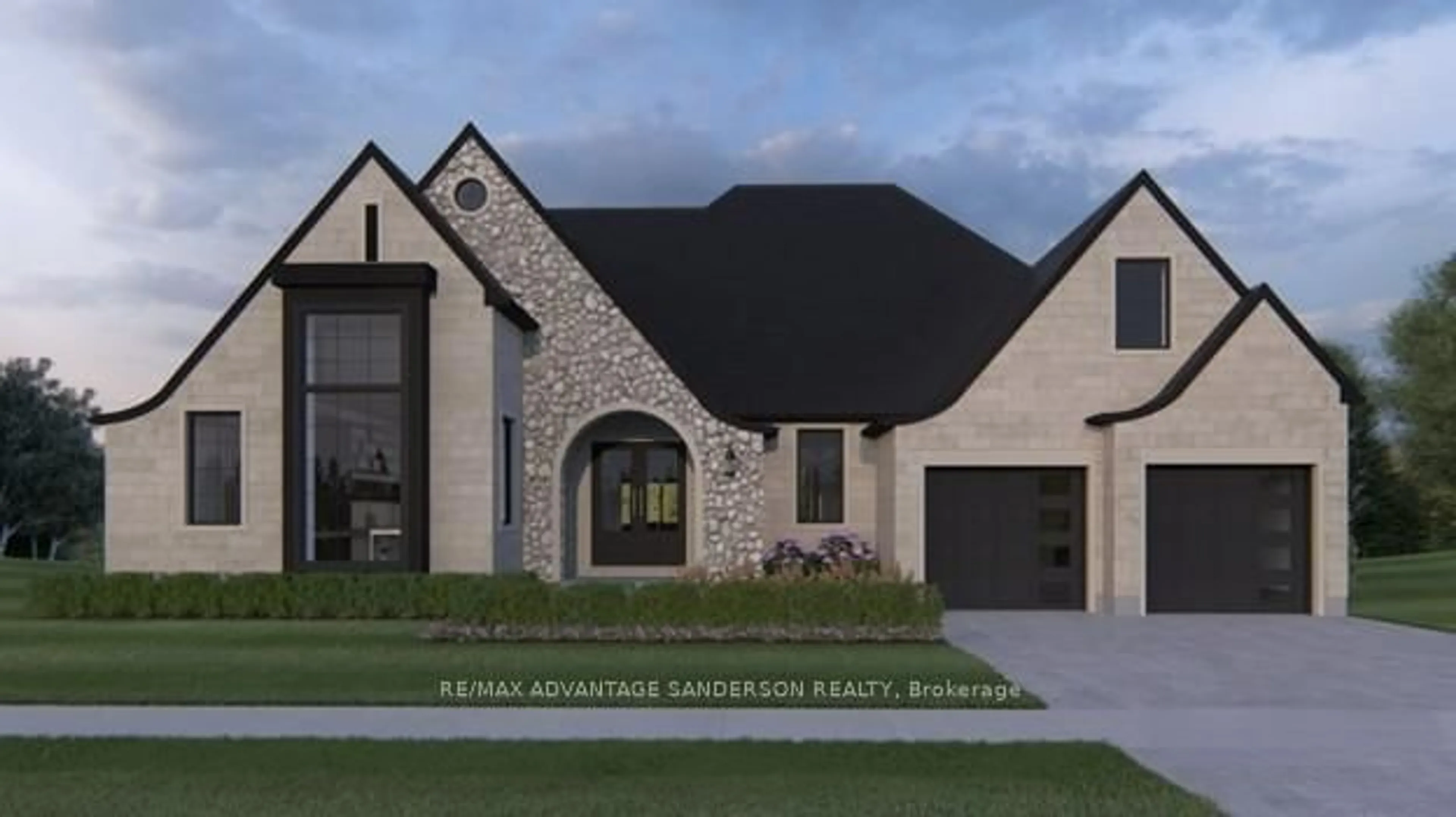 Home with brick exterior material, mountain view for 14216 Thirteen Mile Rd, Middlesex Centre Ontario N0M 1P0