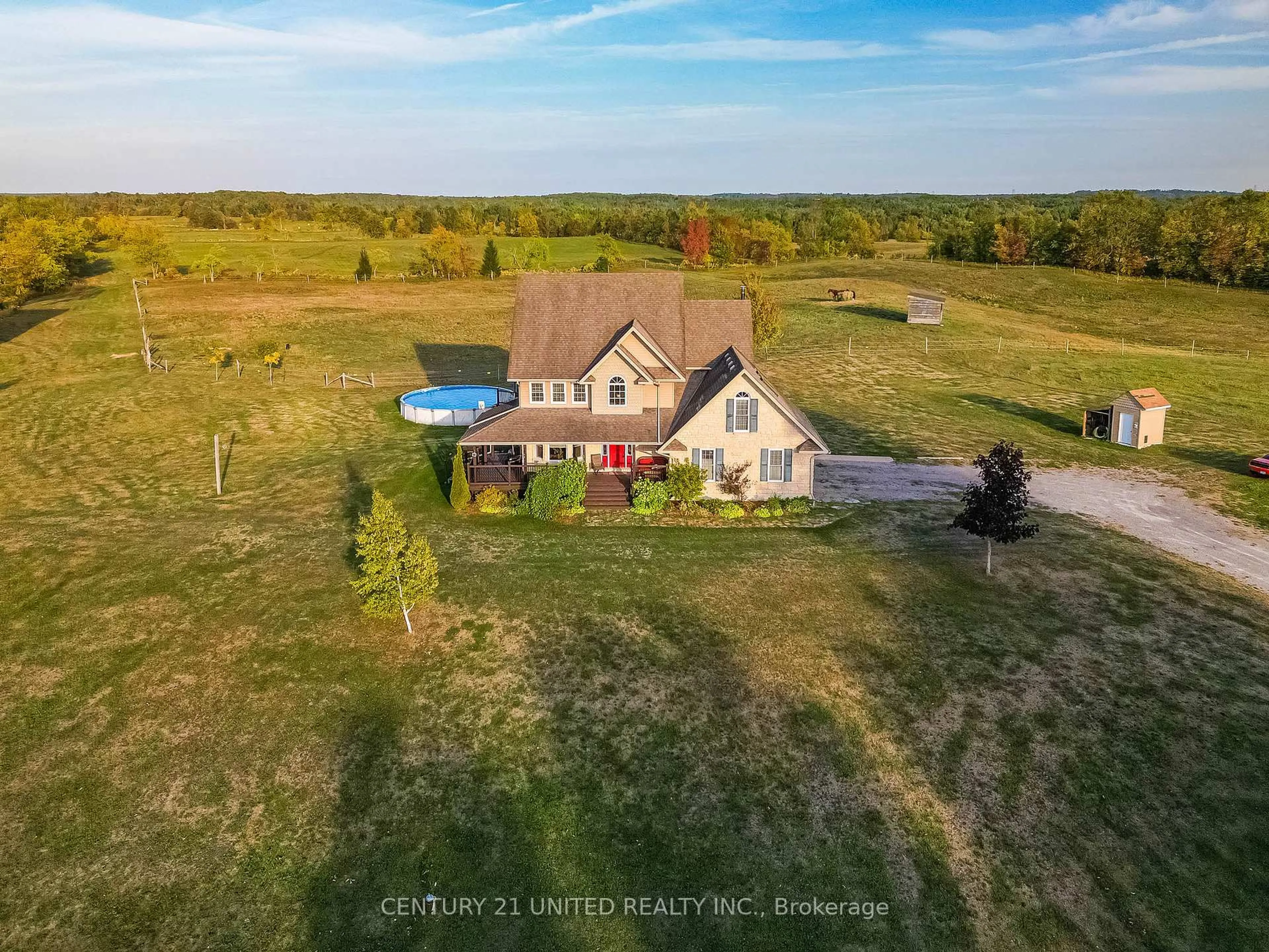 A pic from outside/outdoor area/front of a property/back of a property/a pic from drone, unknown for 257 10th Line Rd South Dummer Rd, Douro-Dummer Ontario K0L 2V0
