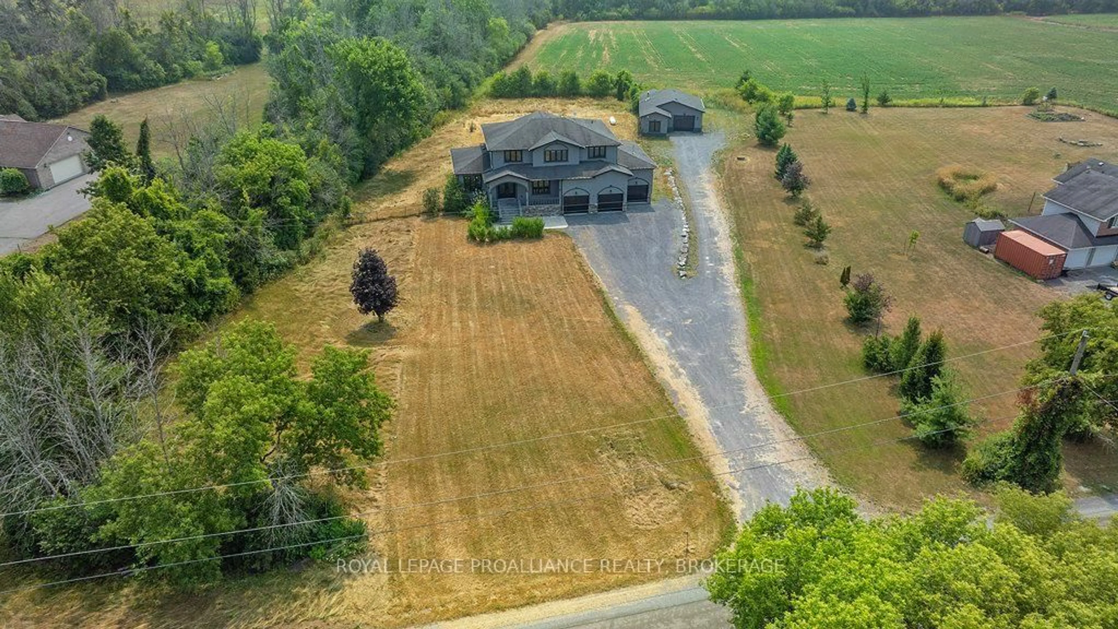A pic from outside/outdoor area/front of a property/back of a property/a pic from drone, unknown for 1058 Lucas Rd, Bissett Creek Ontario K0H 2H0