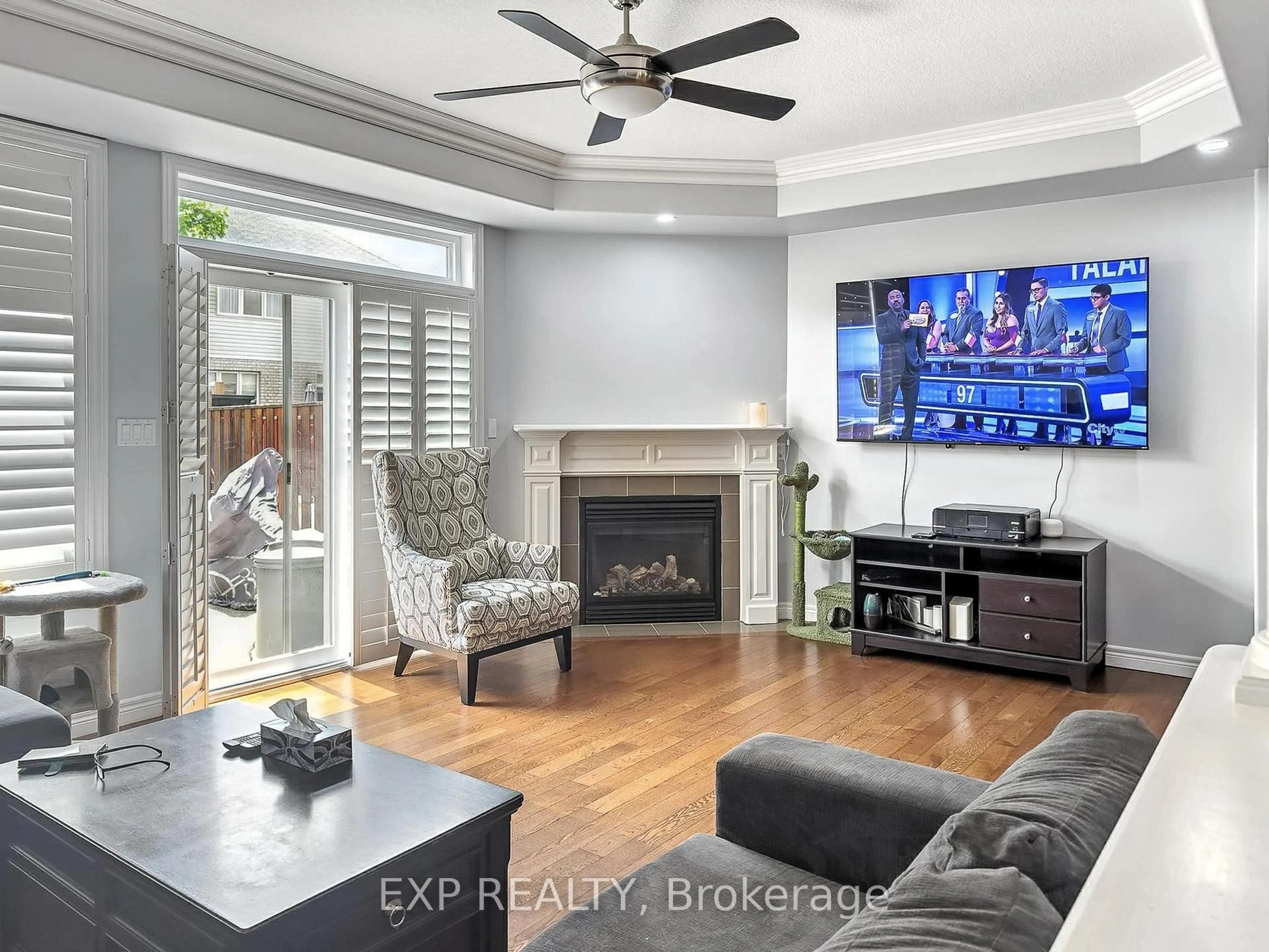 Living room with furniture, unknown for 66 Fall Fair Way, Hamilton Ontario L0R 1C0