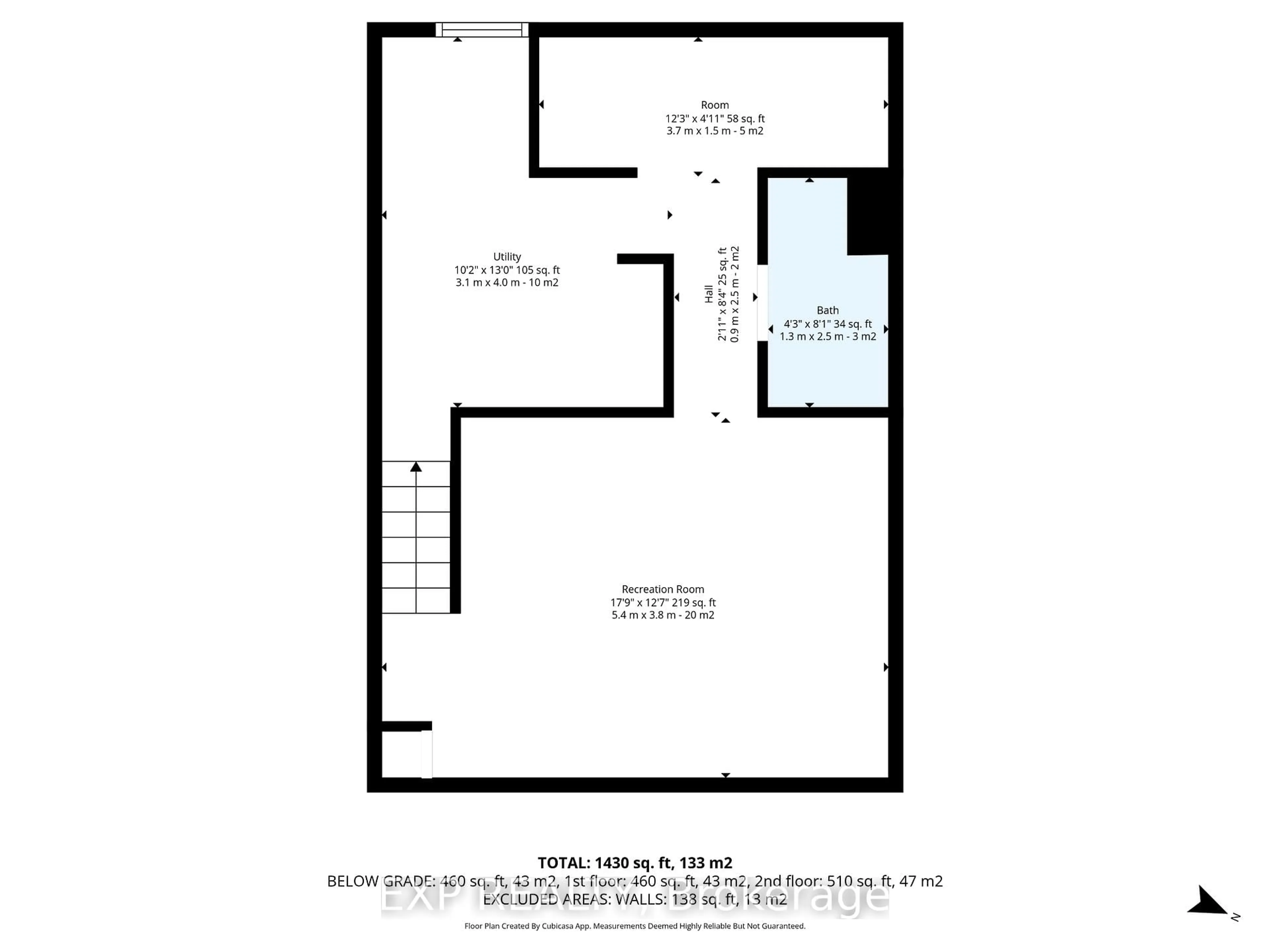 Floor plan for 1364 St. Jean St, Orleans Ontario K1C 2E6