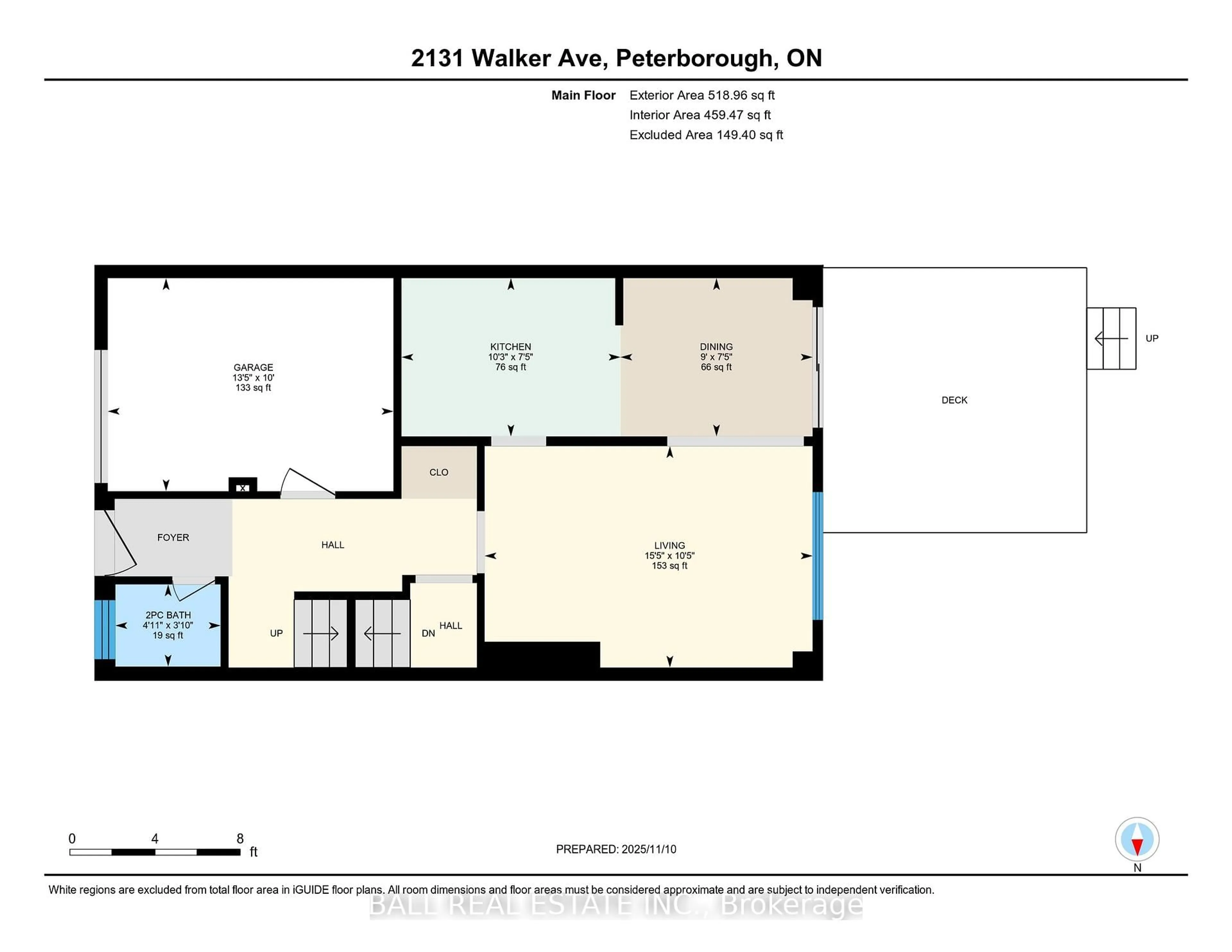 Floor plan for 2131 Walker Ave, Peterborough Ontario K9L 1T6