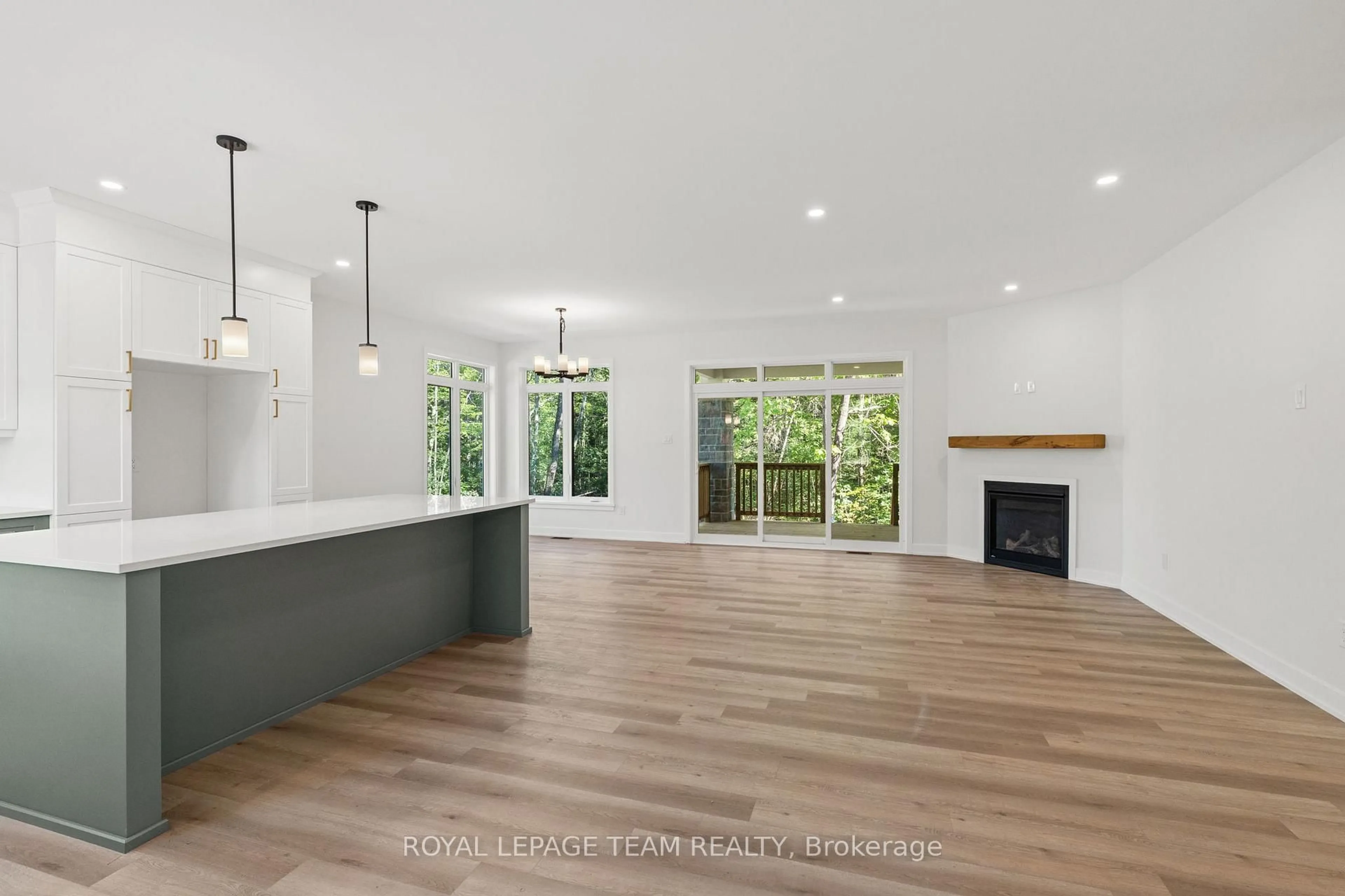 Open concept kitchen, wood/laminate floor for 101 Alcock Dr, Ashton Ontario K0A 1B0