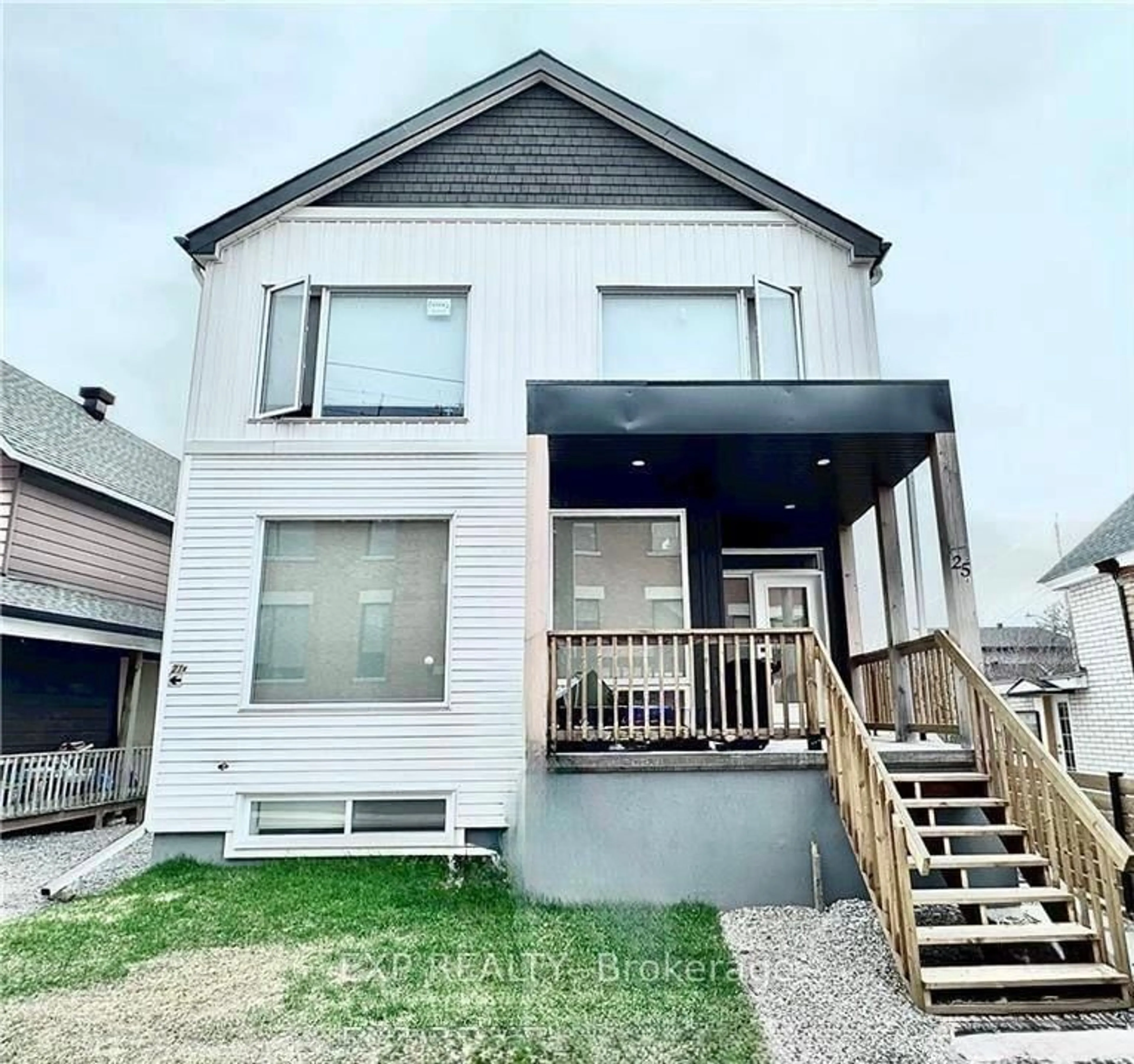 Home with vinyl exterior material, street for 25 O'meara St #A + B, Ottawa Ontario K1Y 2S8