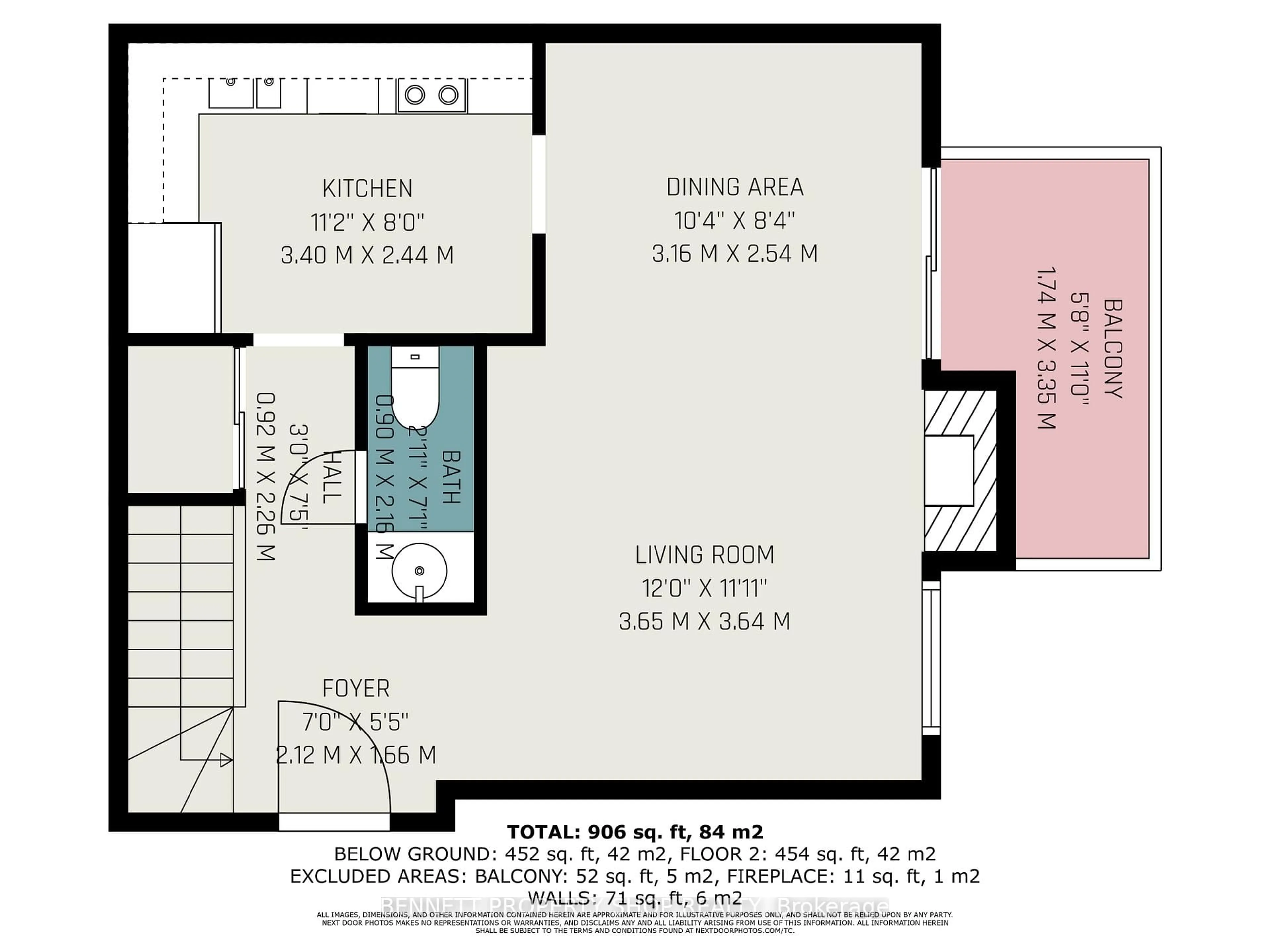 Floor plan for 1585 Goth Ave #105, Ottawa Ontario K1T 1E3