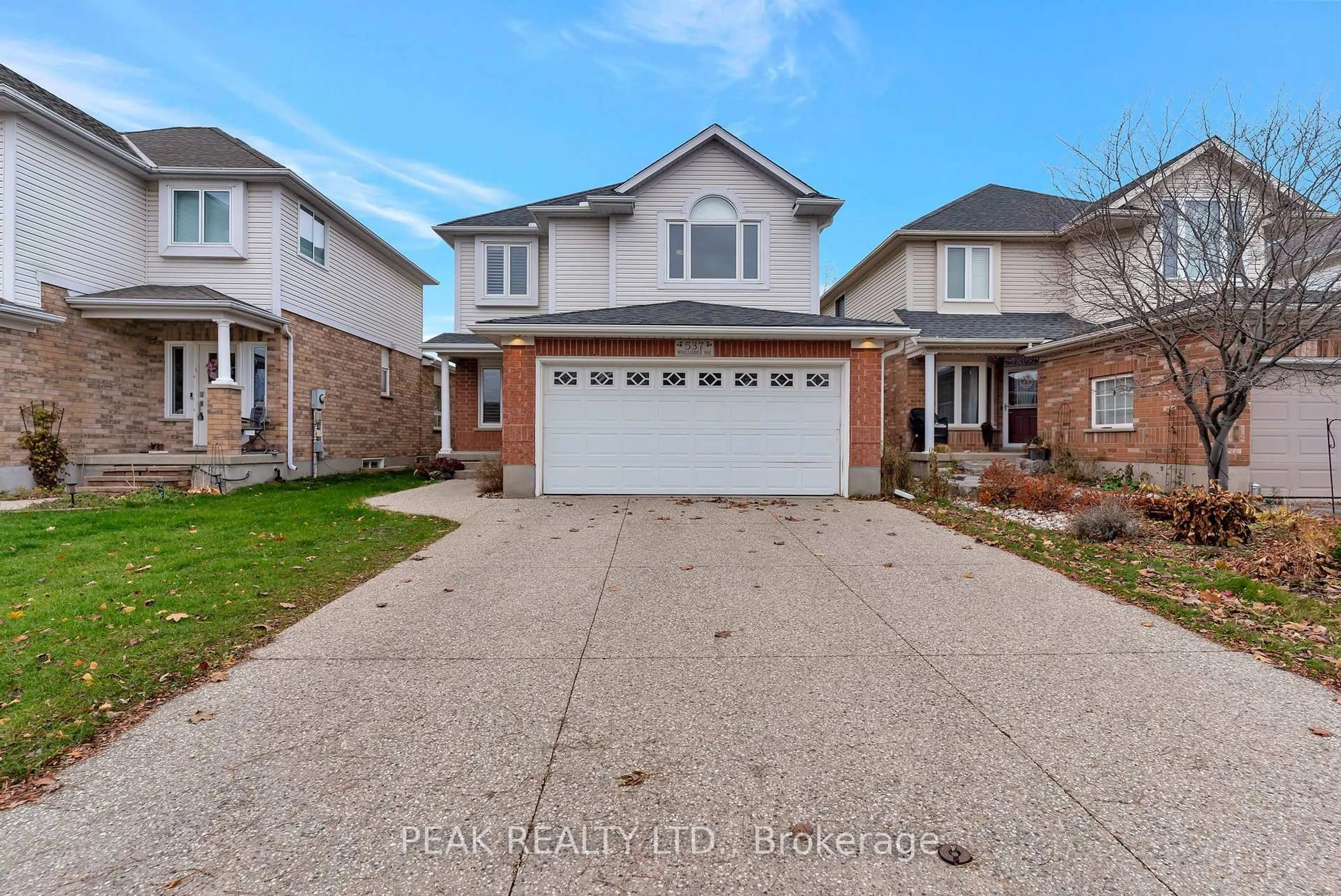 Home with brick exterior material, street for 537 Windjammer Way, Waterloo Ontario N2K 3Y5