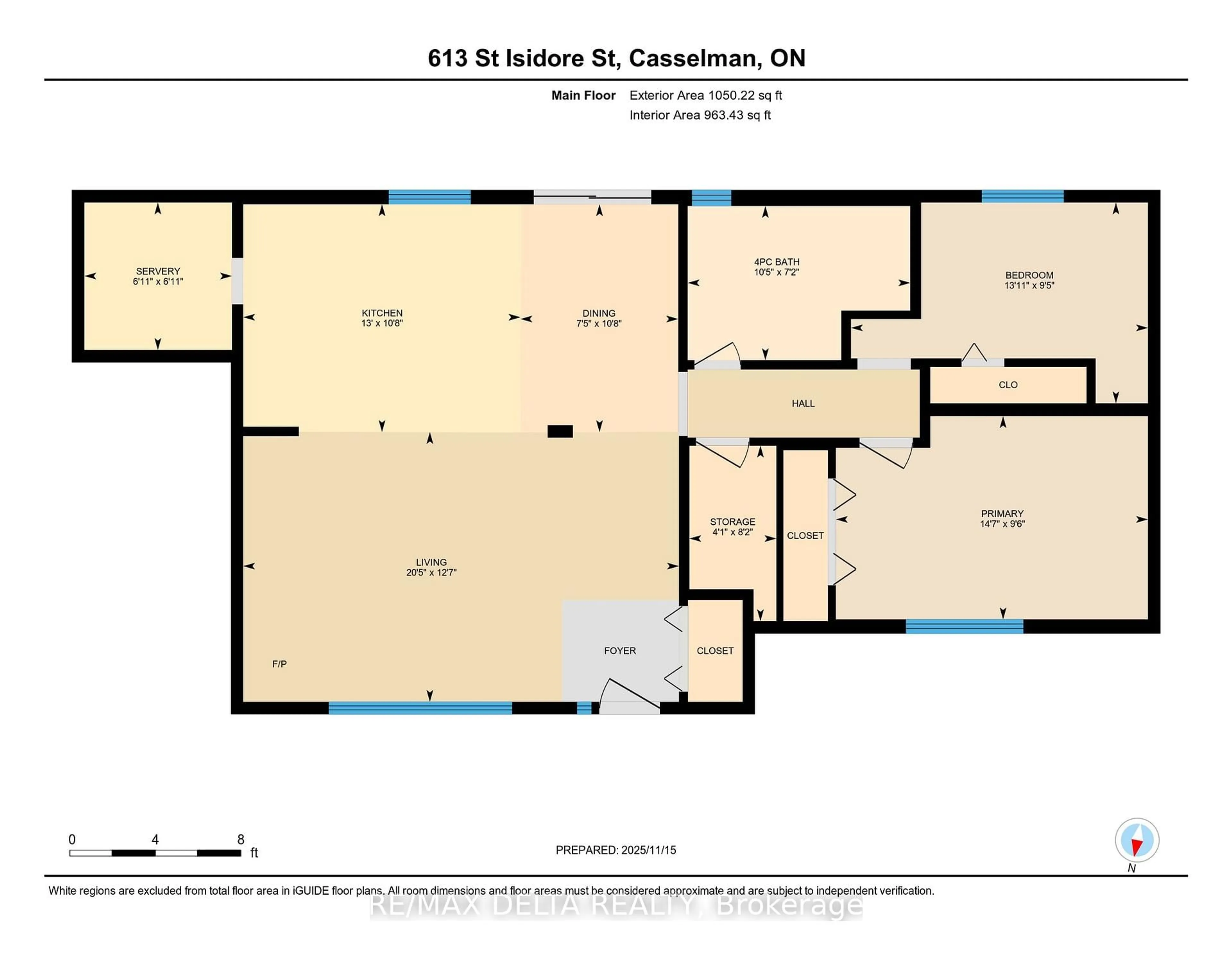 Floor plan for 613 St Isidore St, Casselman Ontario K0A 1M0