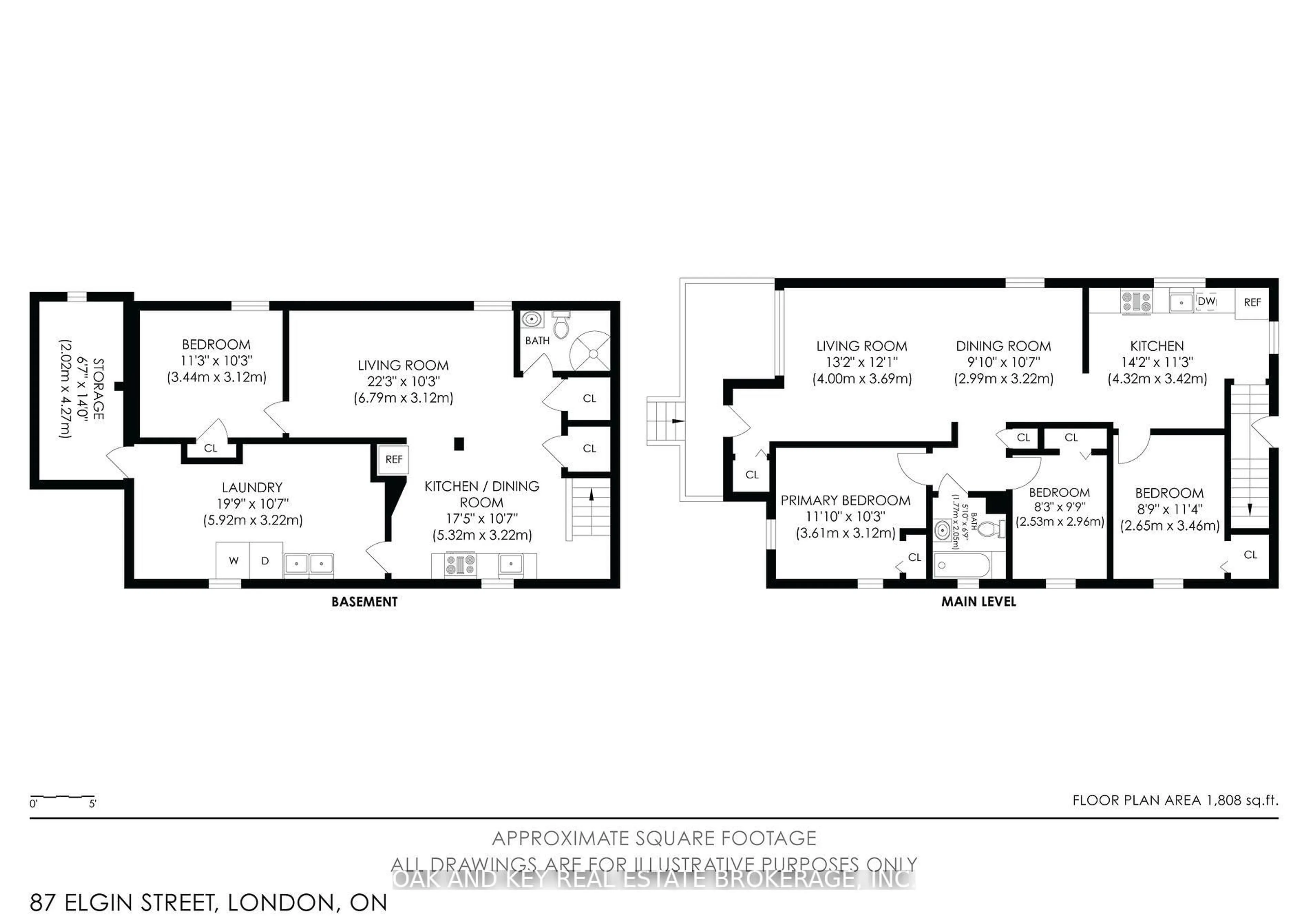 Floor plan for 87 Elgin St, London East Ontario N5Z 2T4