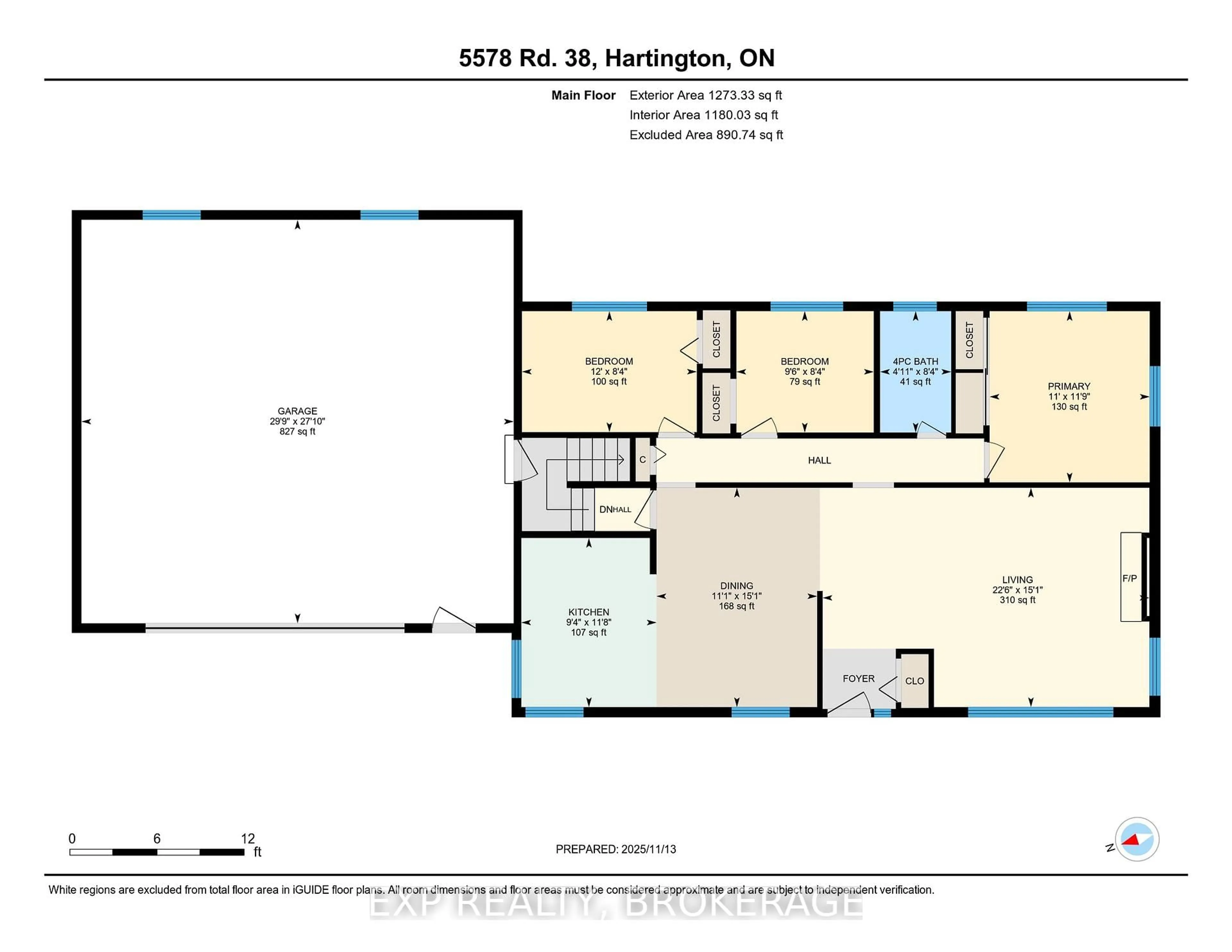 Floor plan for 5578 HIGHWAY 38, Hartington Ontario K0H 1W0