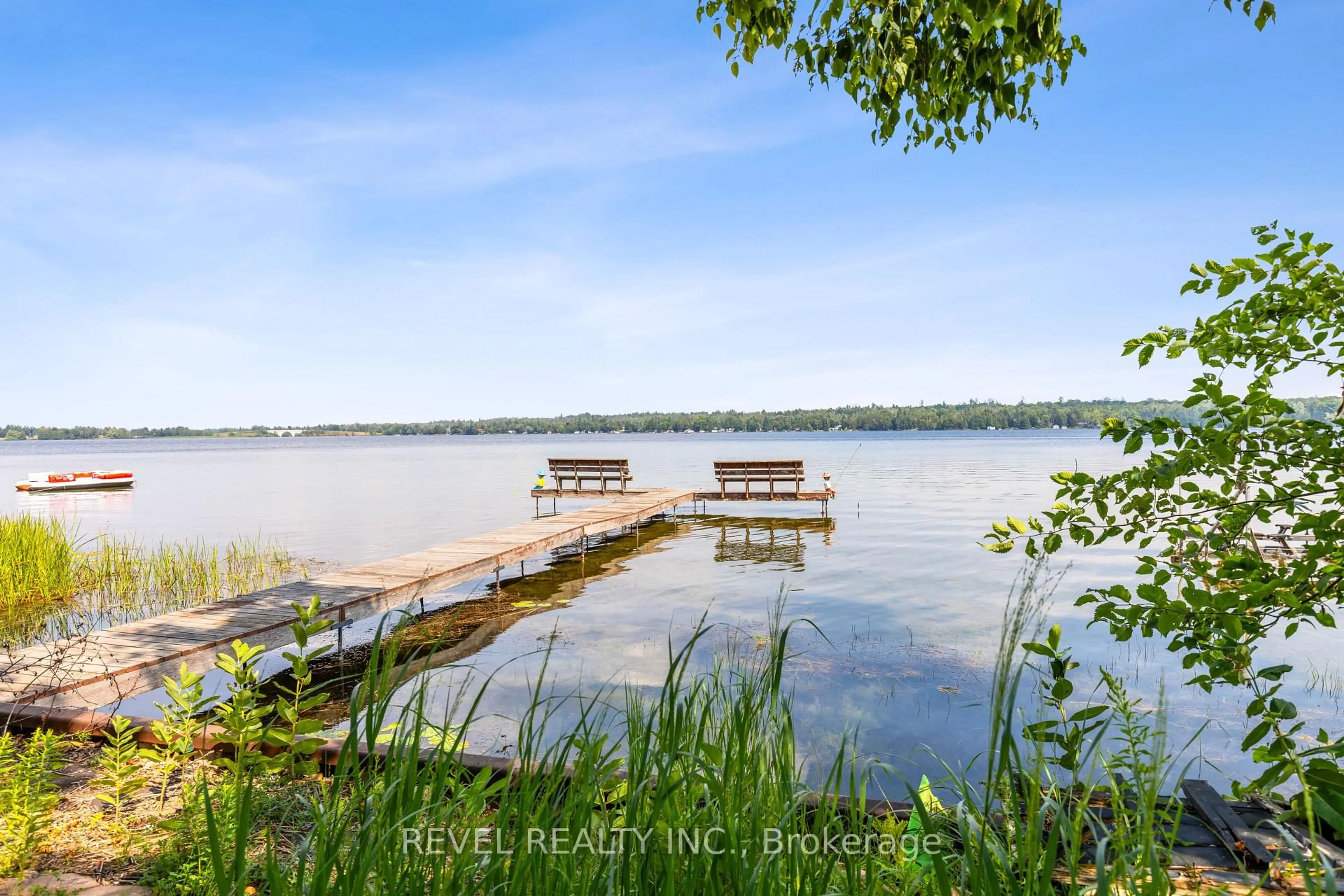 Patio, water/lake/river/ocean view for 126 Pinewood Blvd, Kawartha Lakes Ontario K0M 2T0