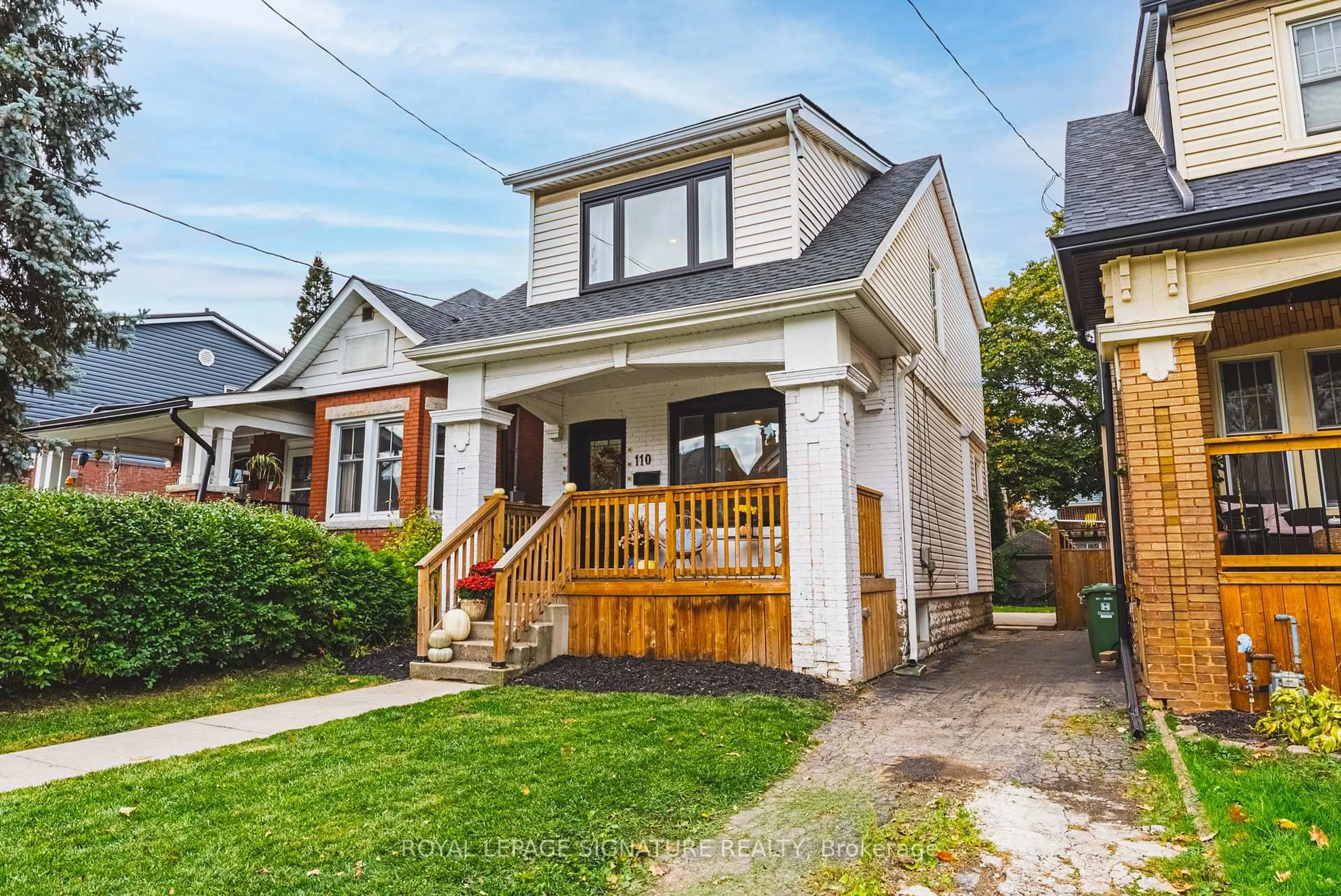 Home with brick exterior material, street for 110 Kensington Ave, Hamilton Ontario L8M 3H3