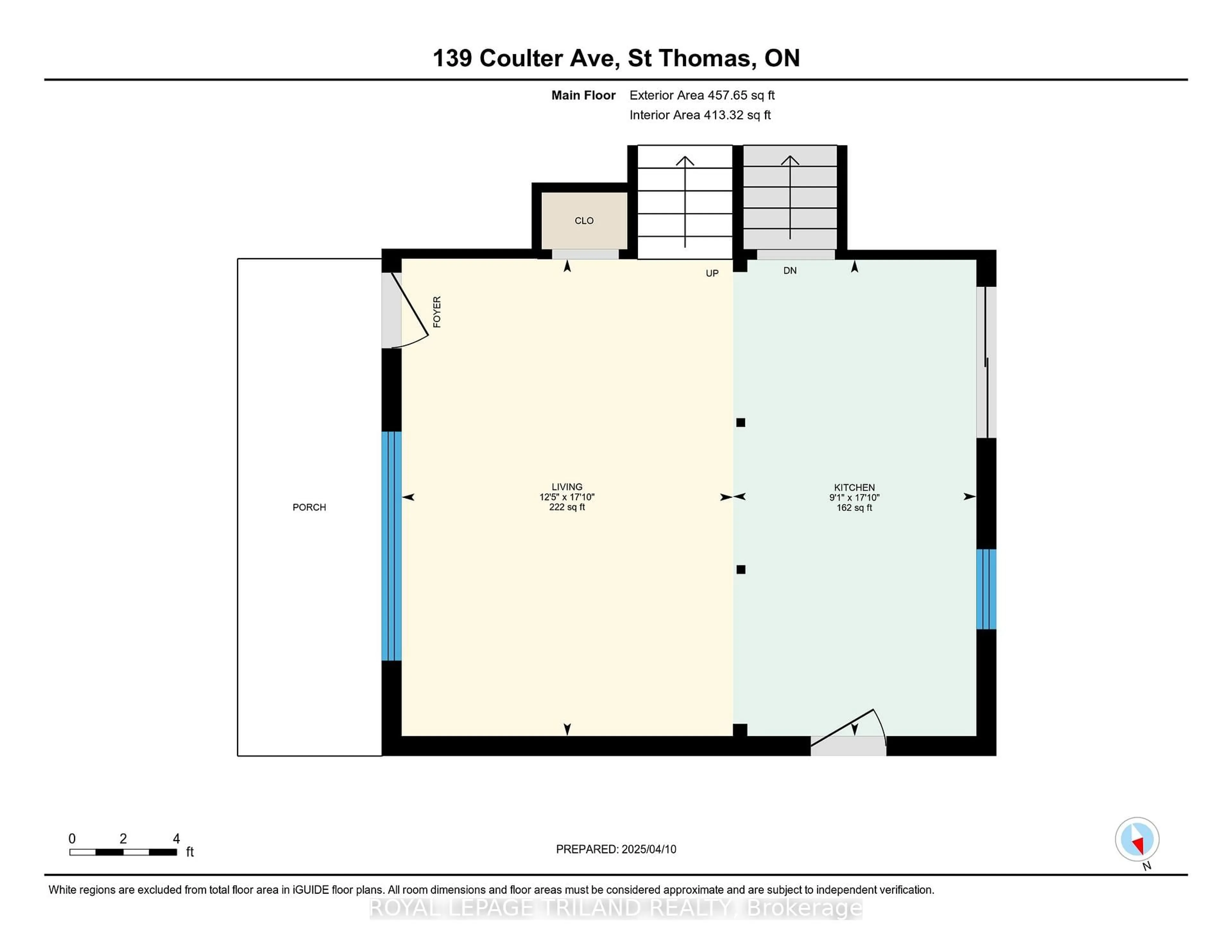 Floor plan for 139 Coulter Ave Ave, Central Elgin Ontario N5R 5A6