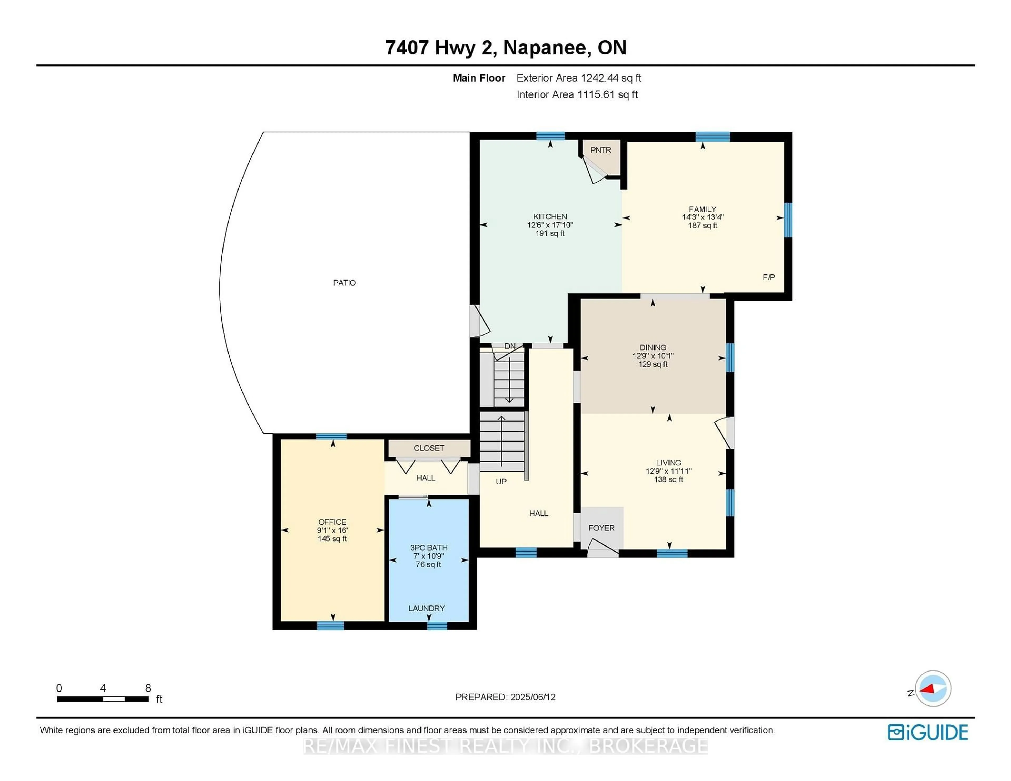 Floor plan for 7407 County Road 2, Napanee Ontario K7R 3K6