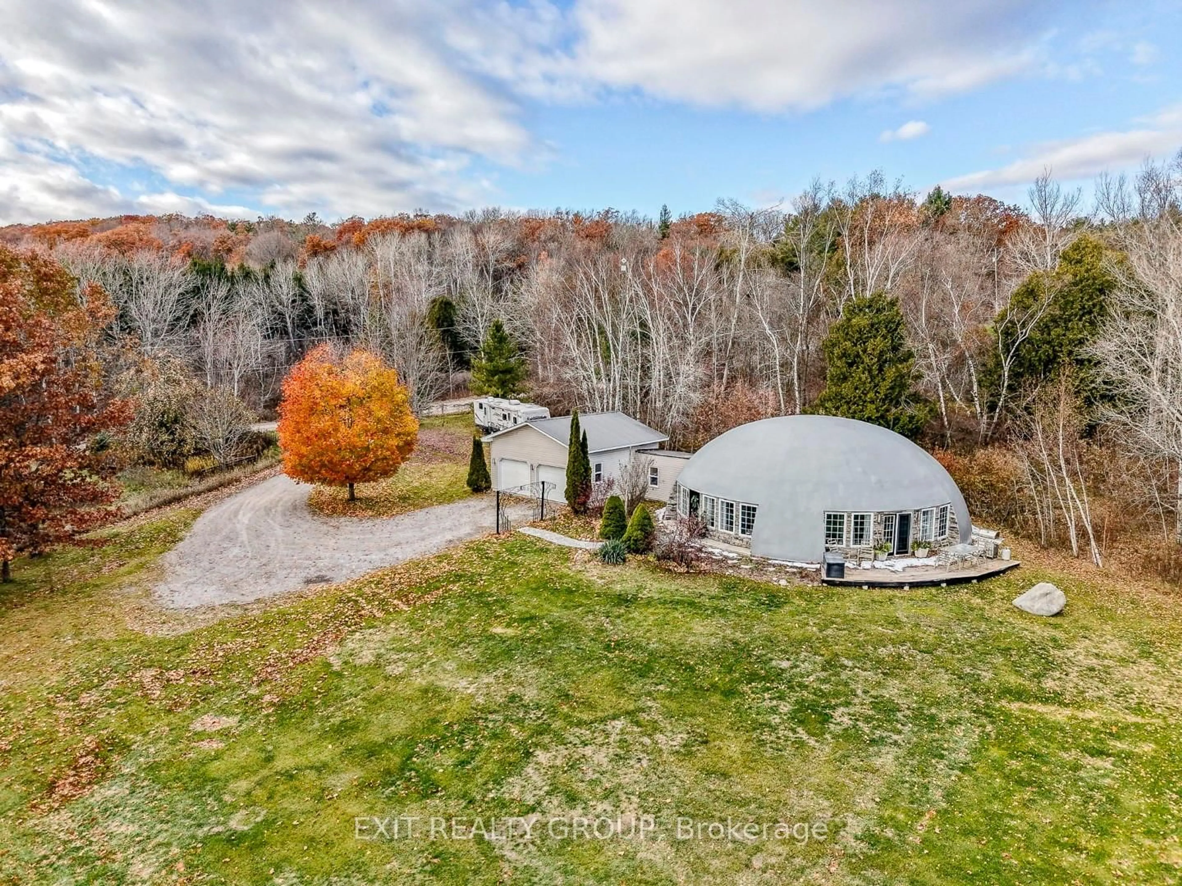 A pic from outside/outdoor area/front of a property/back of a property/a pic from drone, unknown for 153 Smith Rd, Cramahe Ontario K0K 3K0