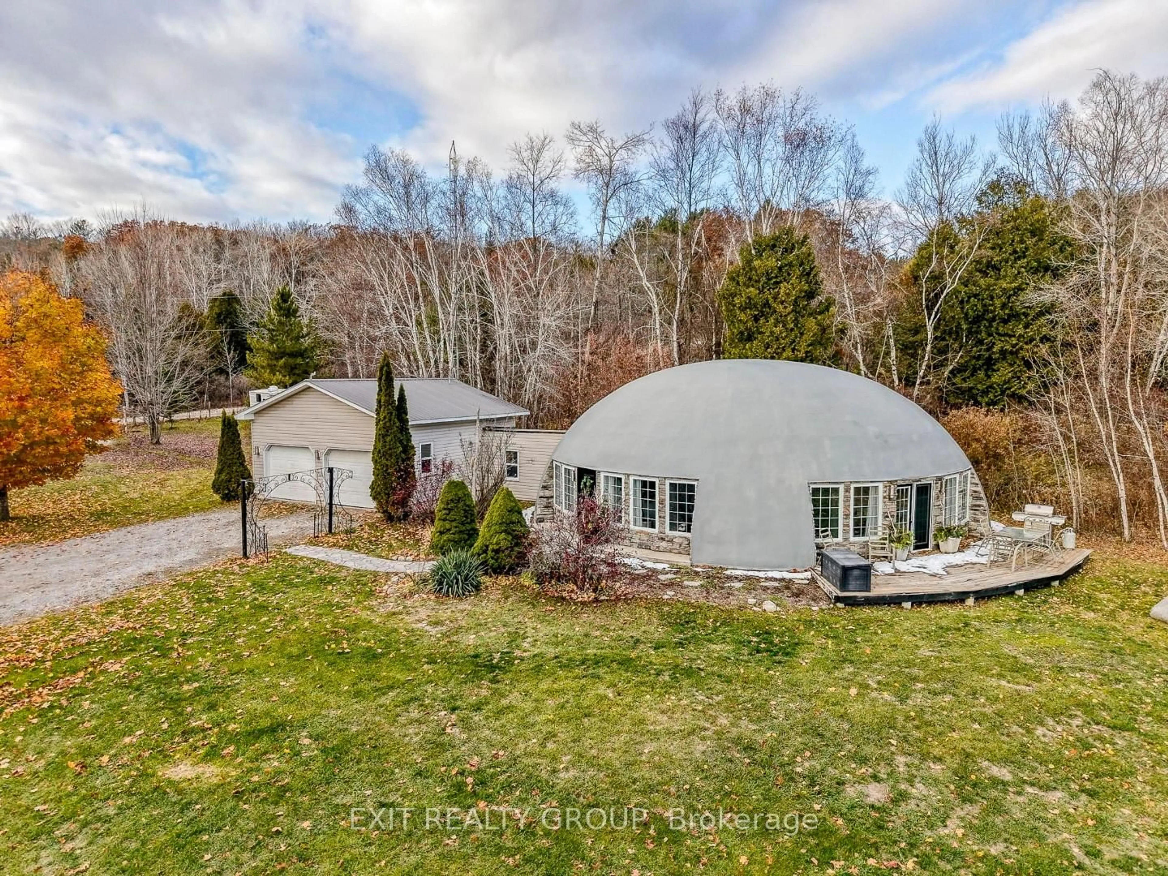 A pic from outside/outdoor area/front of a property/back of a property/a pic from drone, mountain view for 153 Smith Rd, Cramahe Ontario K0K 3K0