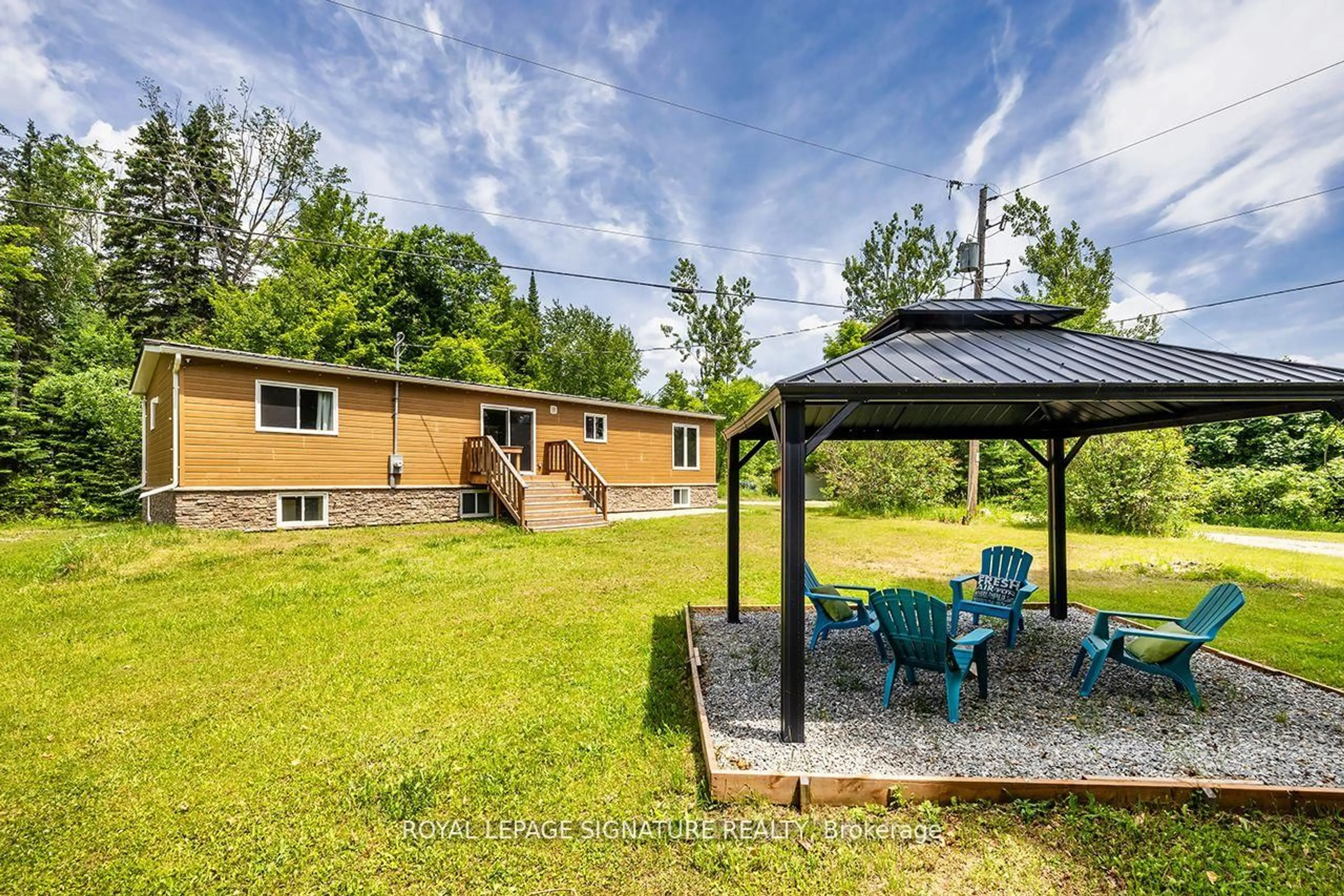 A pic from outside/outdoor area/front of a property/back of a property/a pic from drone, water/lake/river/ocean view for 147 Buller Rd, Kawartha Lakes Ontario K0M 2L0