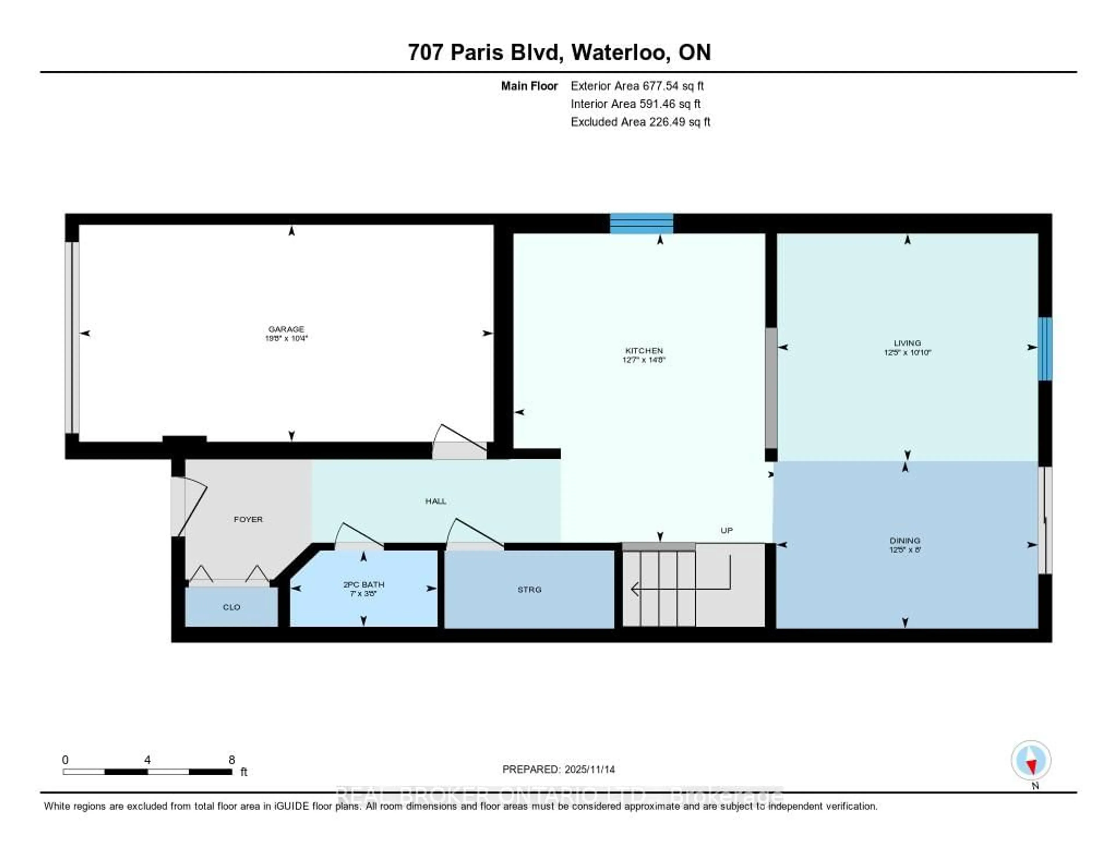 Floor plan for 707 Paris Blvd, Waterloo Ontario N2T 2X9
