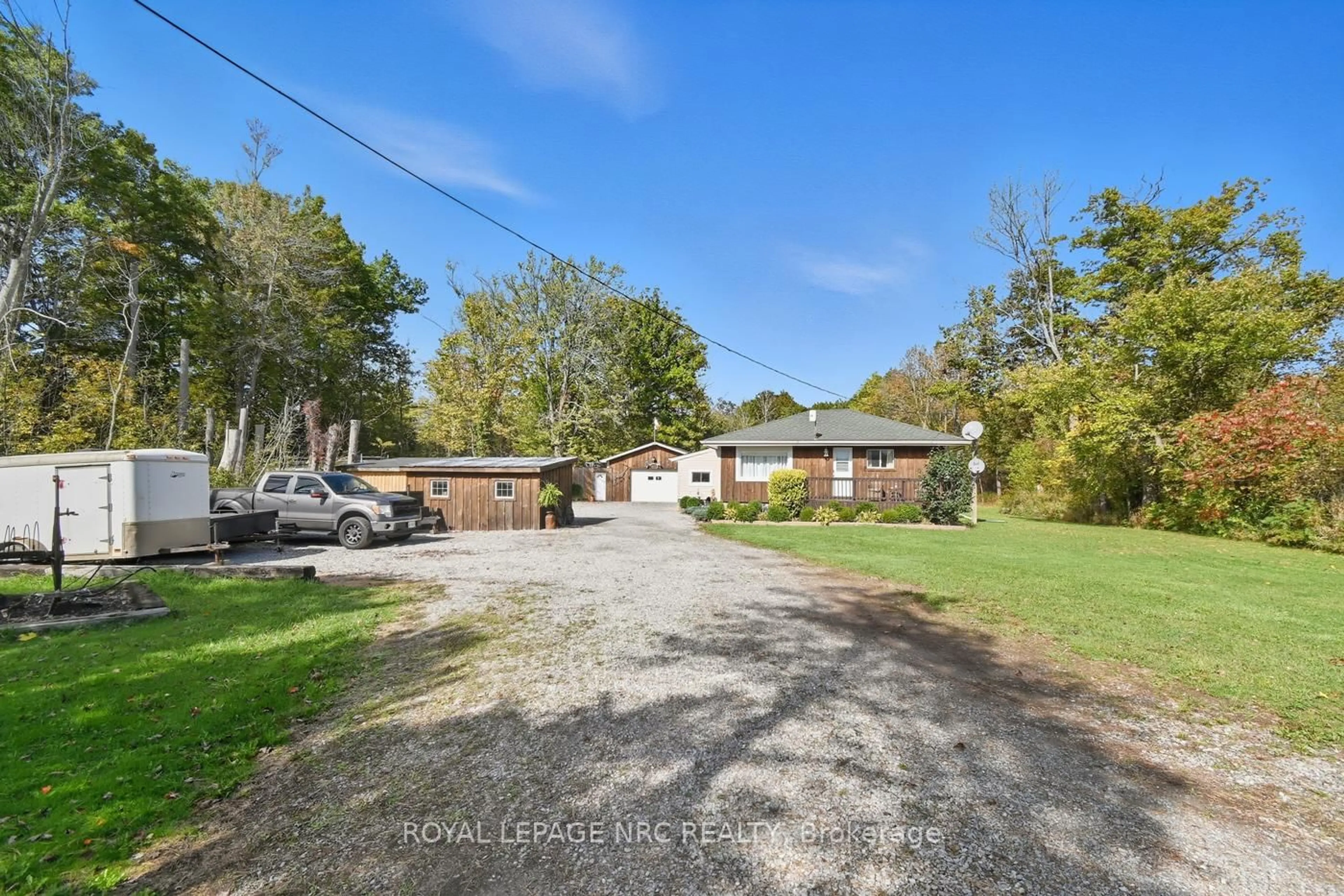 A pic from outside/outdoor area/front of a property/back of a property/a pic from drone, unknown for 12434 Concession 1 Rd, Wainfleet Ontario L0S 1V0