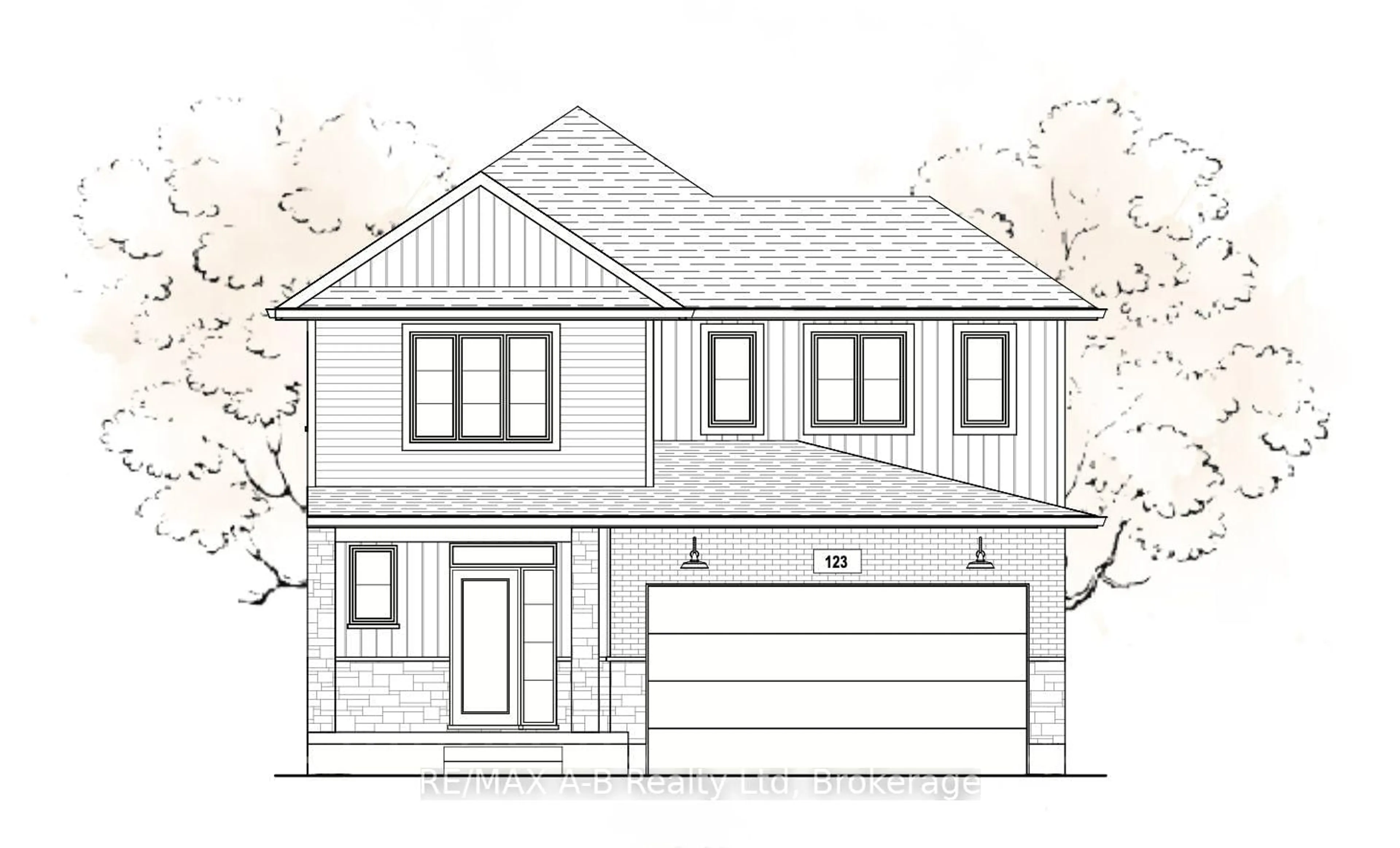 Home with brick exterior material, building for Lot 33 132 Dempsey Dr, Stratford Ontario N5A 0K5